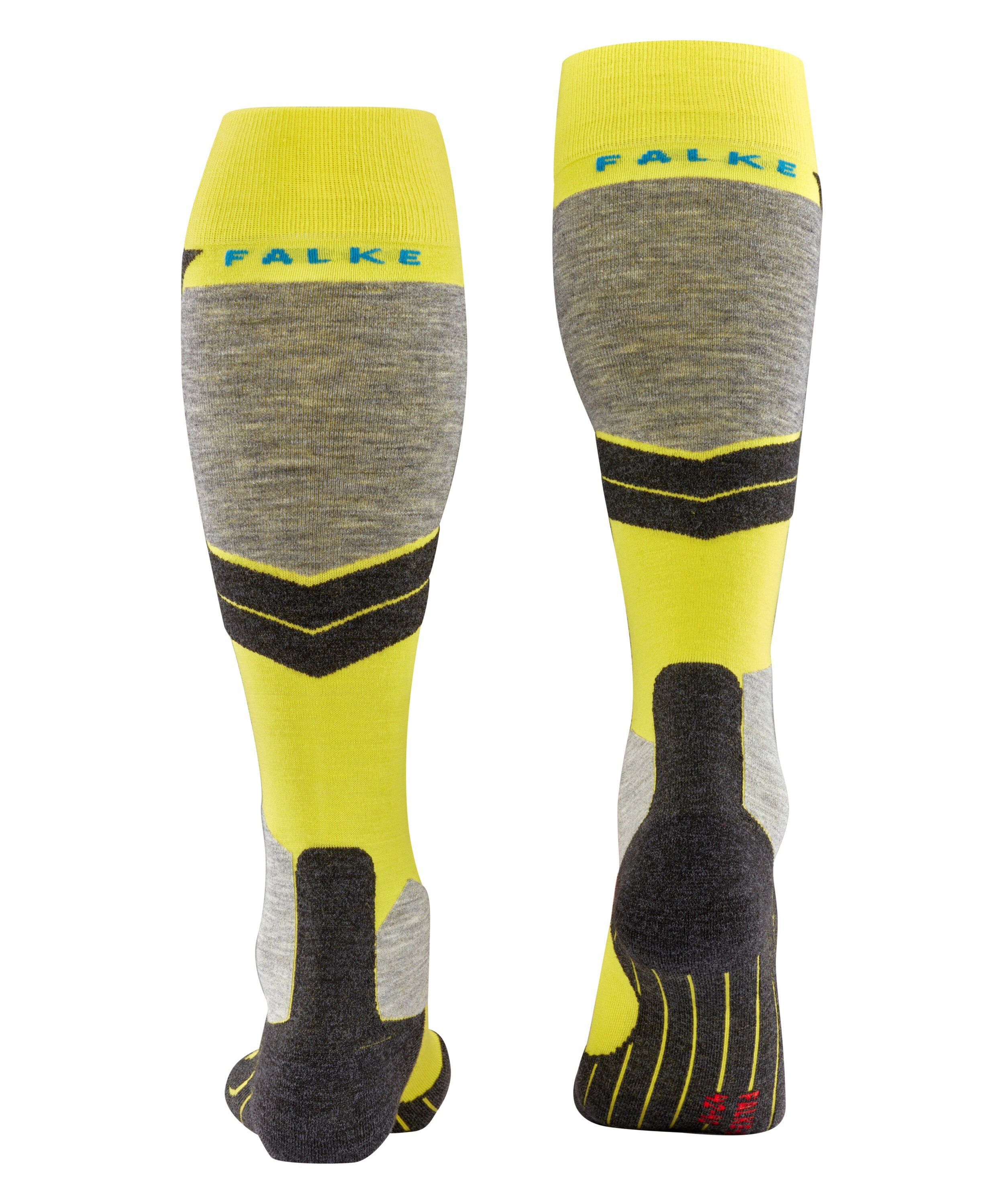 FALKE SK4 Advanced heren skiing kniekousen, limegroen (limepunch)