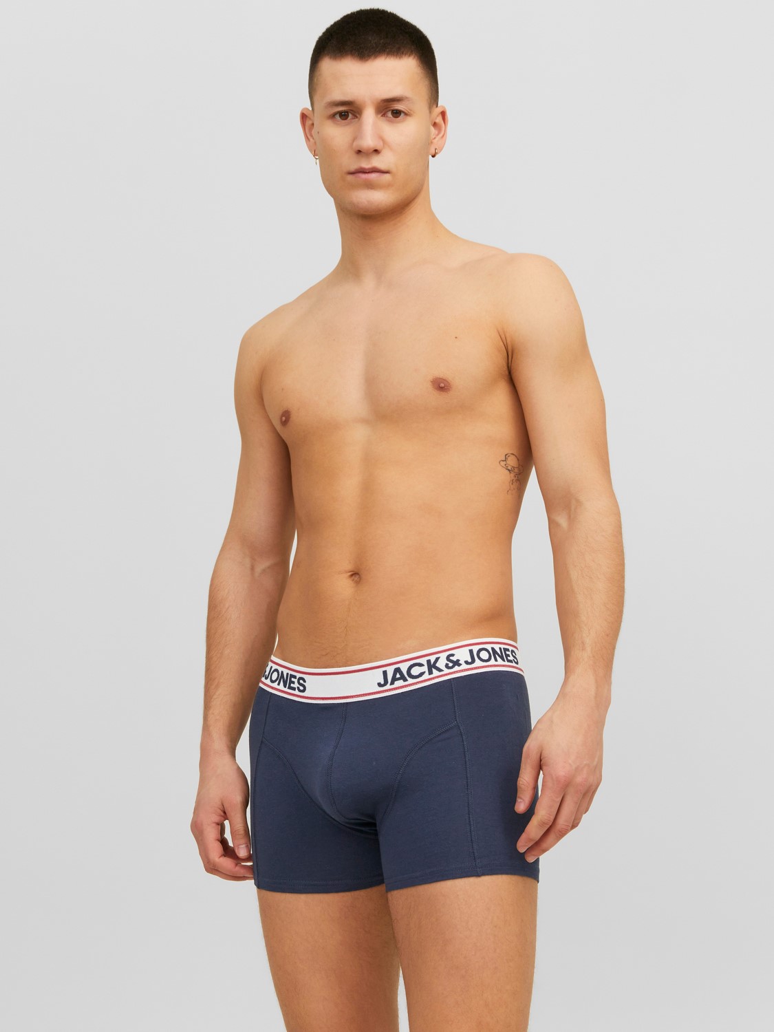 JACK & JONES Jacjake trunks (3-pack), heren boxers normale lengte, blauw