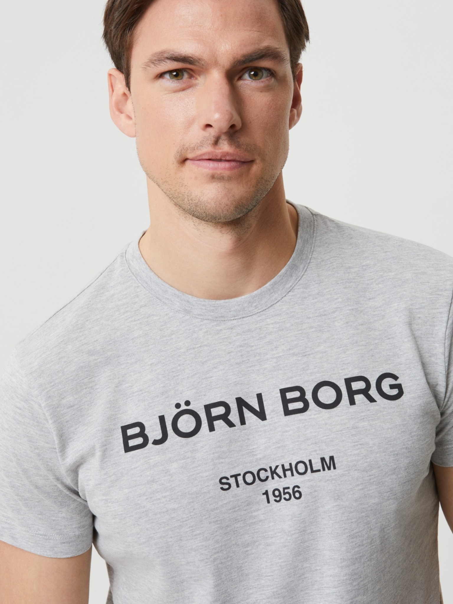 Bjorn Borg logo T-shirt, grijs