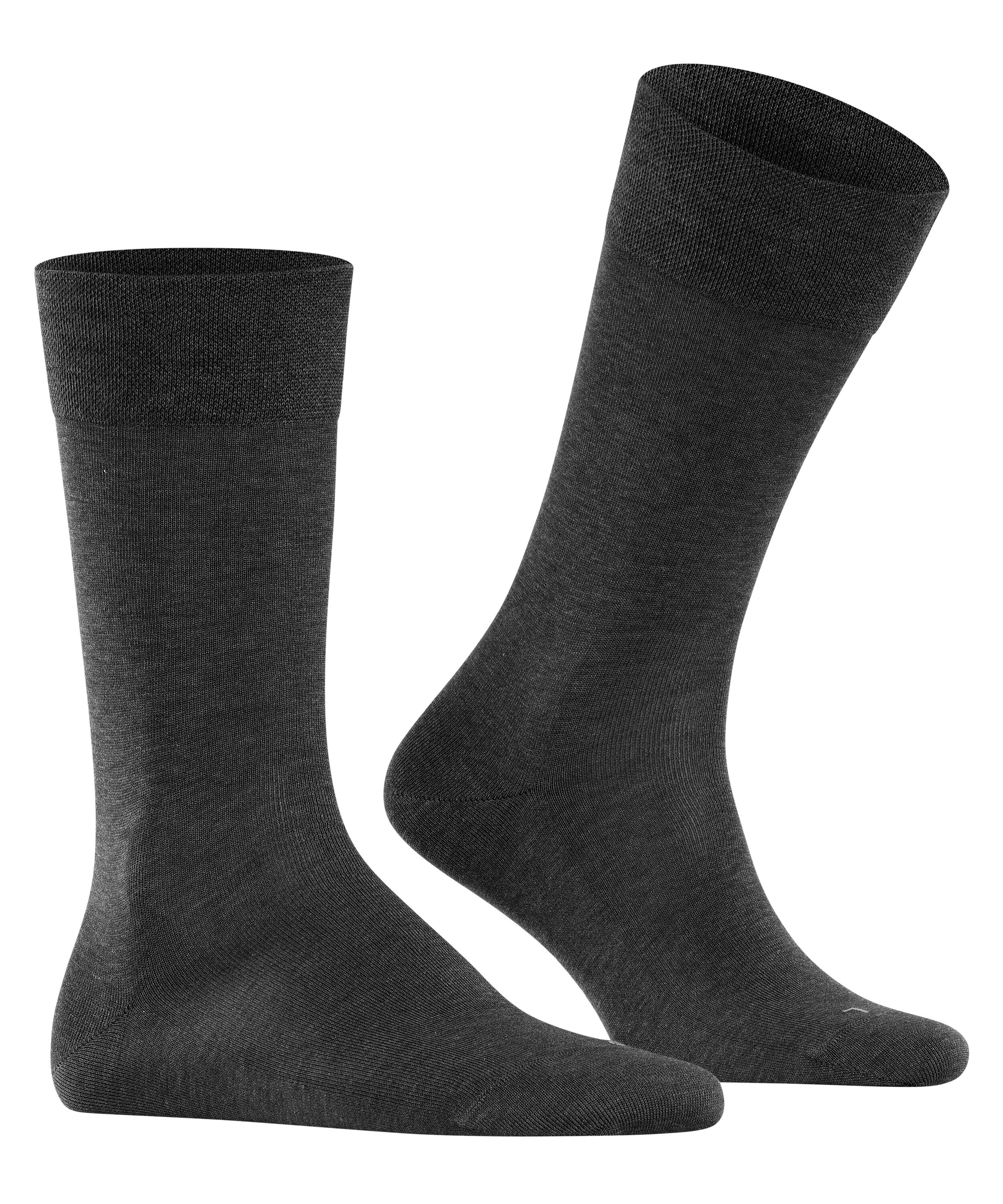 FALKE Sensitive Malaga herensokken, antraciet (anthracite mel.)