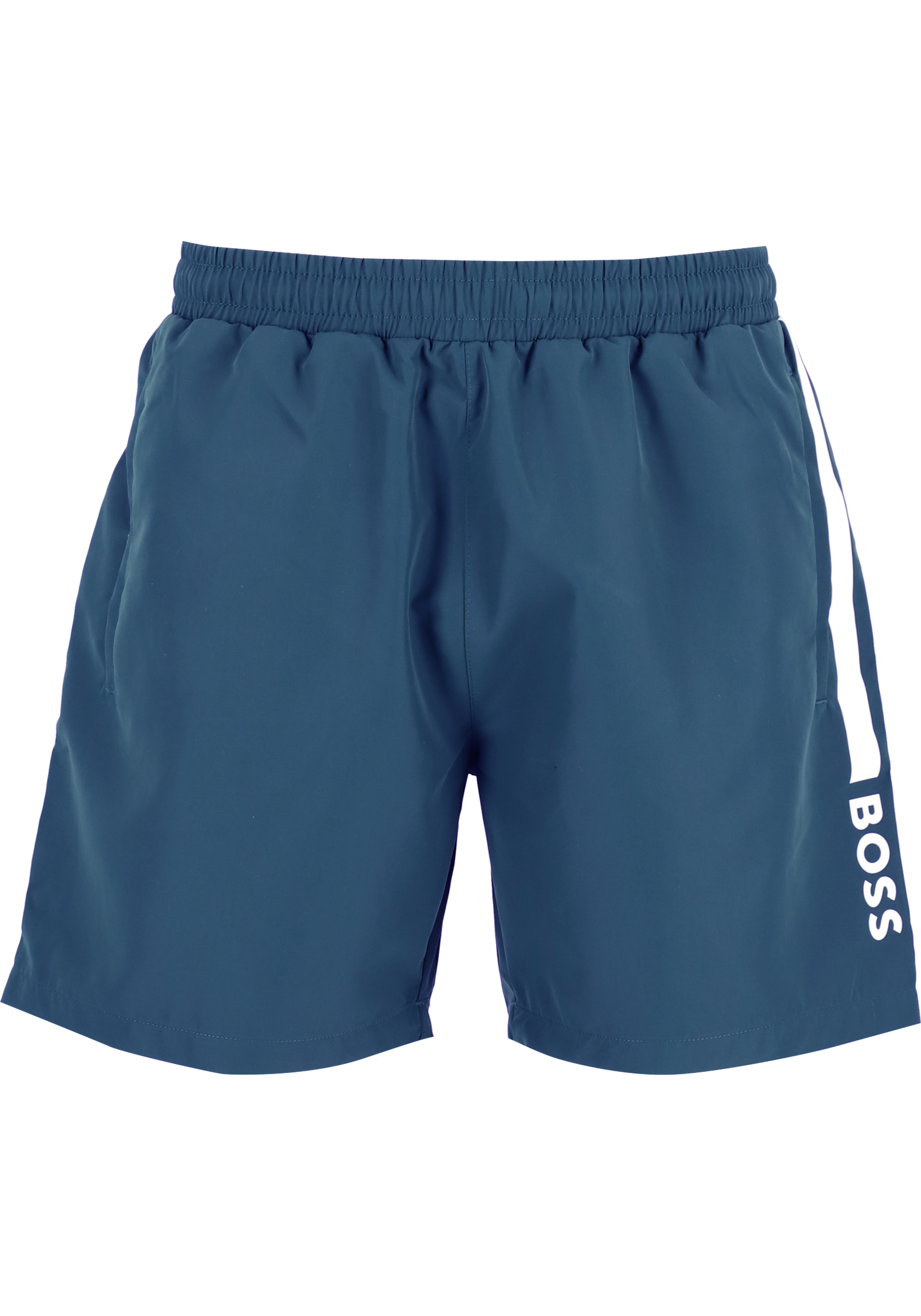 HUGO BOSS Dolphin swim shorts, heren zwembroek, middenblauw