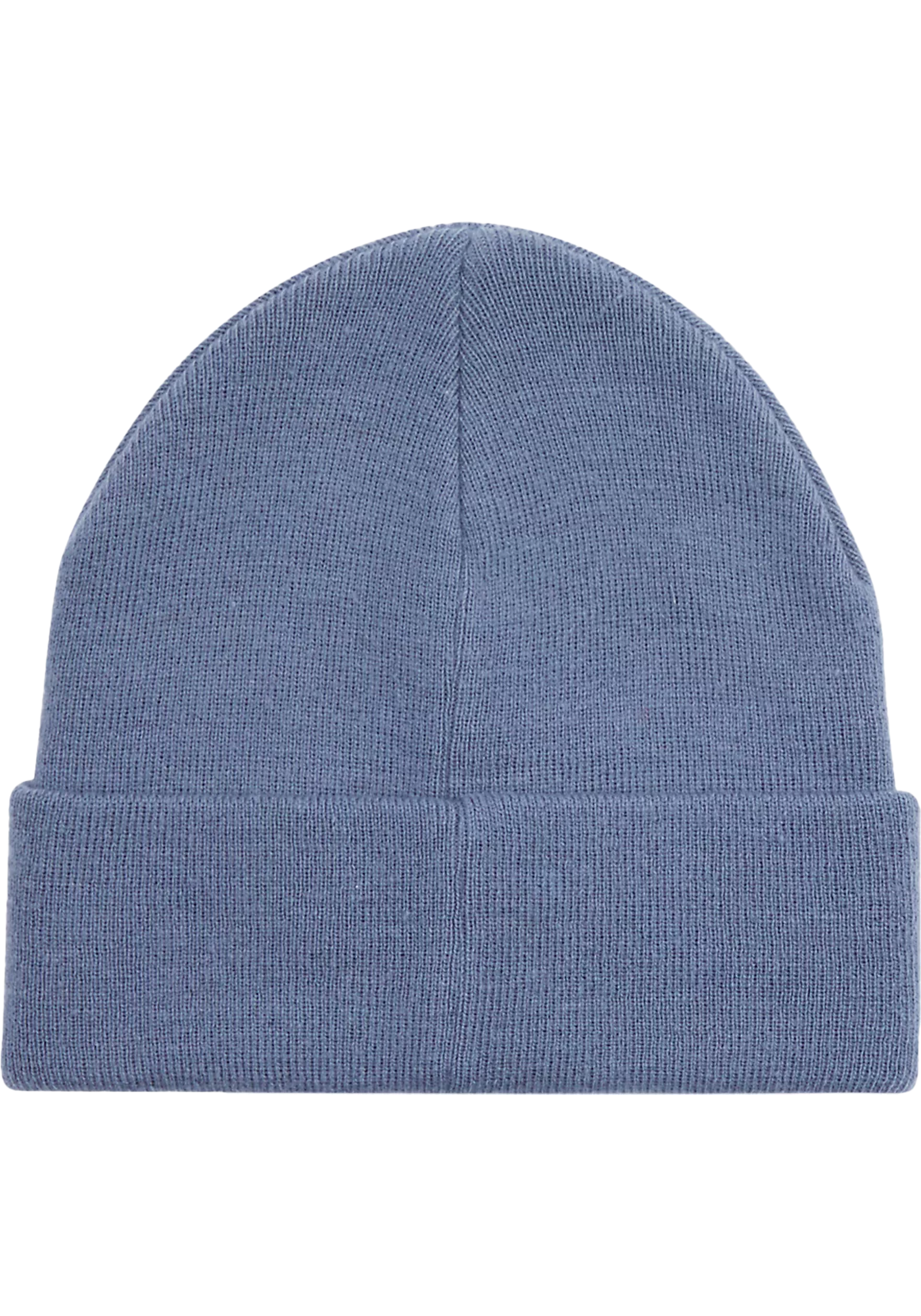 Calvin Klein muts, monogram embroidered patch beanie, blauw