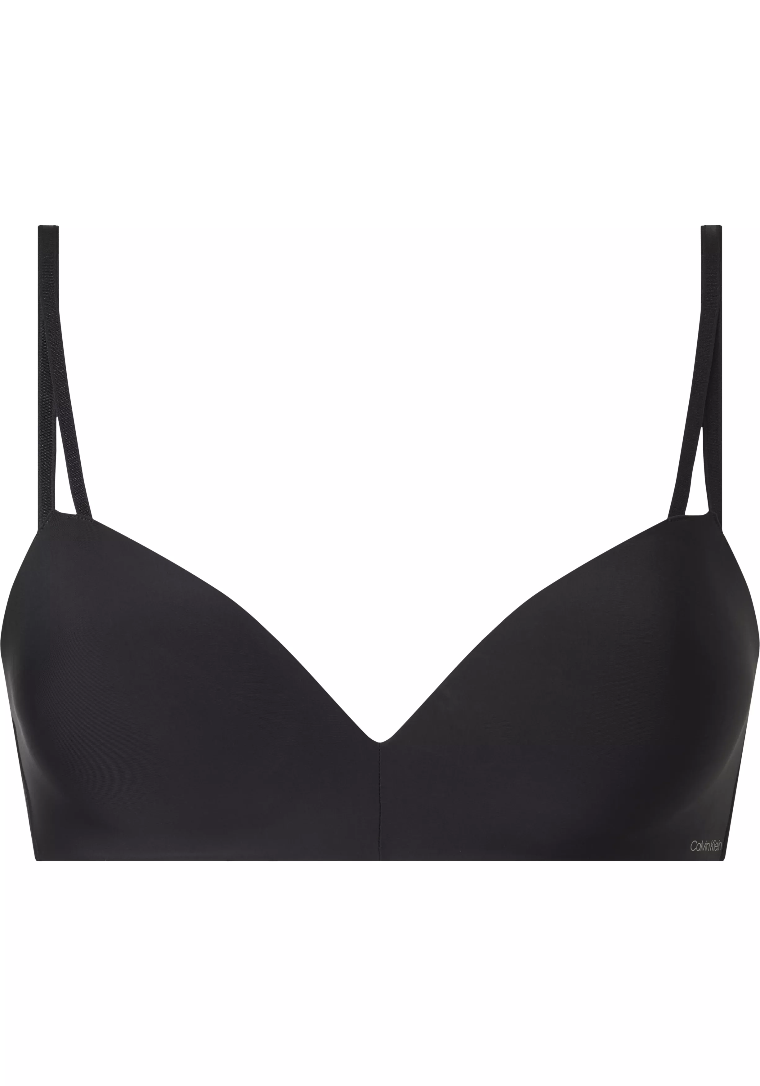 Calvin Klein dames Seductive Comfort wirefree push-up bra, T-shirt BH, zwart