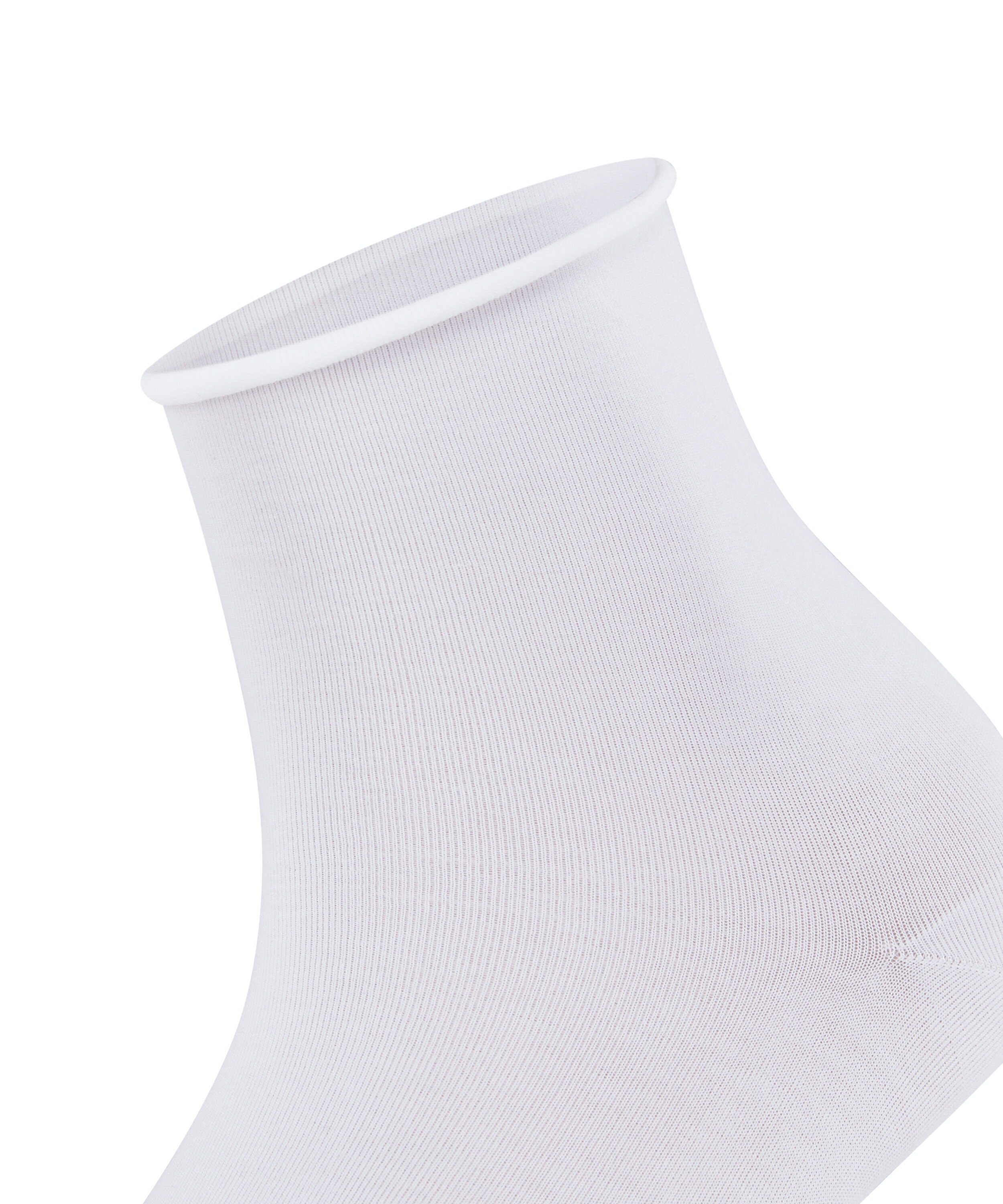 FALKE Cotton Touch damessokken kort, wit (white)