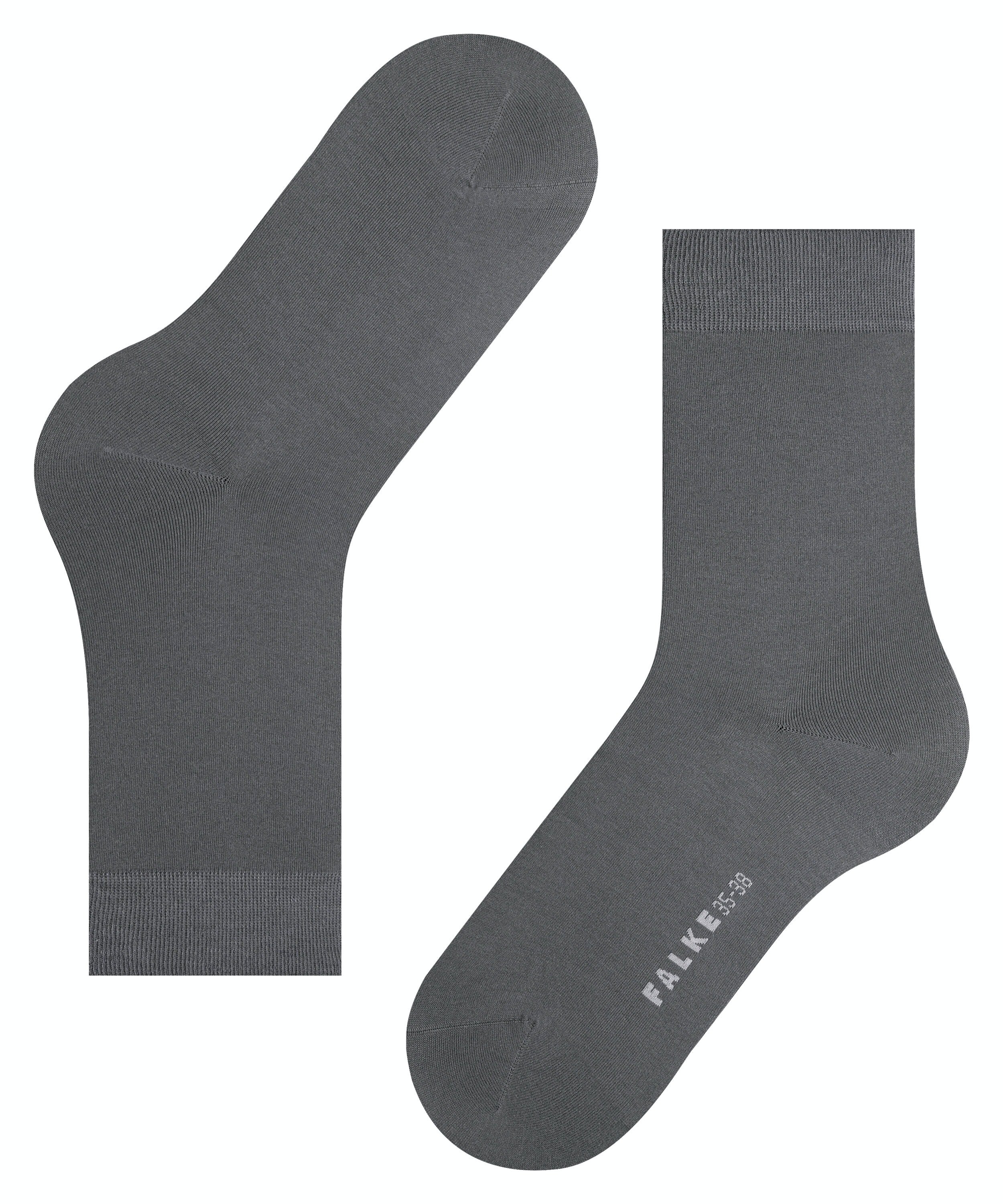 FALKE Cotton Touch damessokken, grijs (platinum)