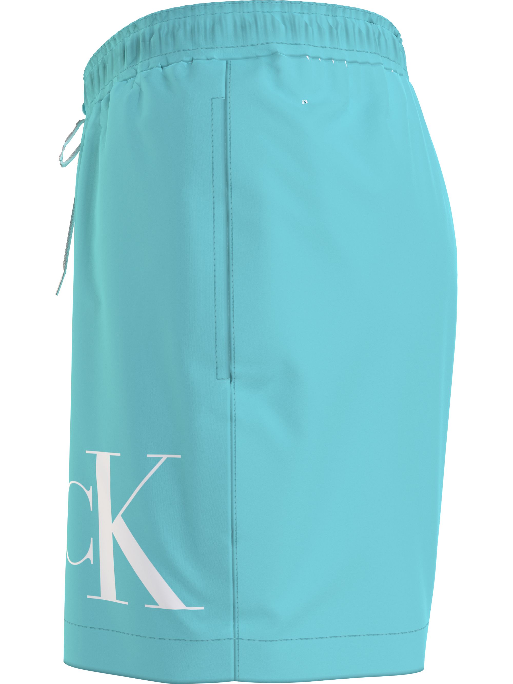 Calvin Klein Medium Drawstring swimshort, heren zwembroek, turquoise