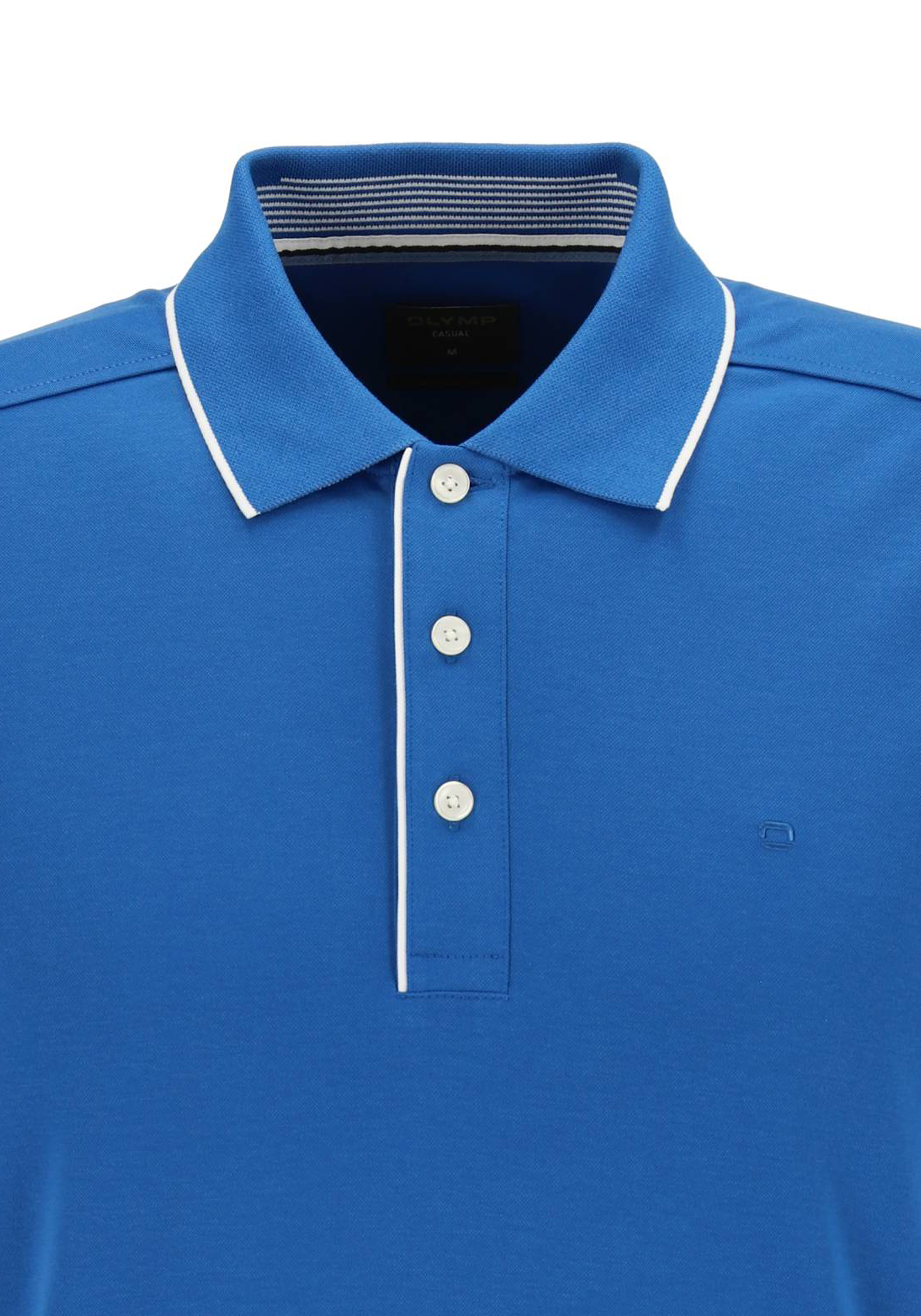 OLYMP Polo Casual, modern fit polo, blauw