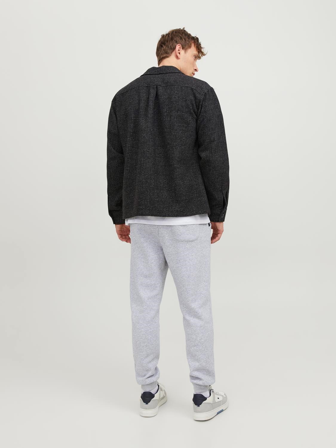 JACK & JONES Gordon Bradley Sweat Pant regular fit, heren joggingbroek, lichtgrijs melange