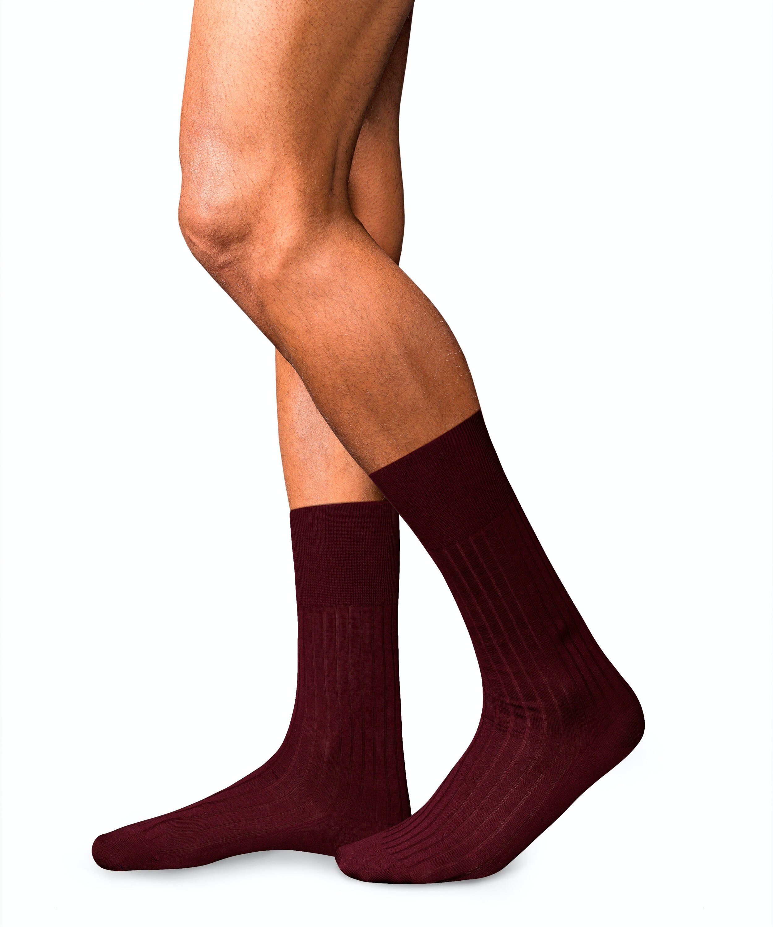 FALKE No. 13 Finest Piuma Cotton herensokken, rood (barolo)