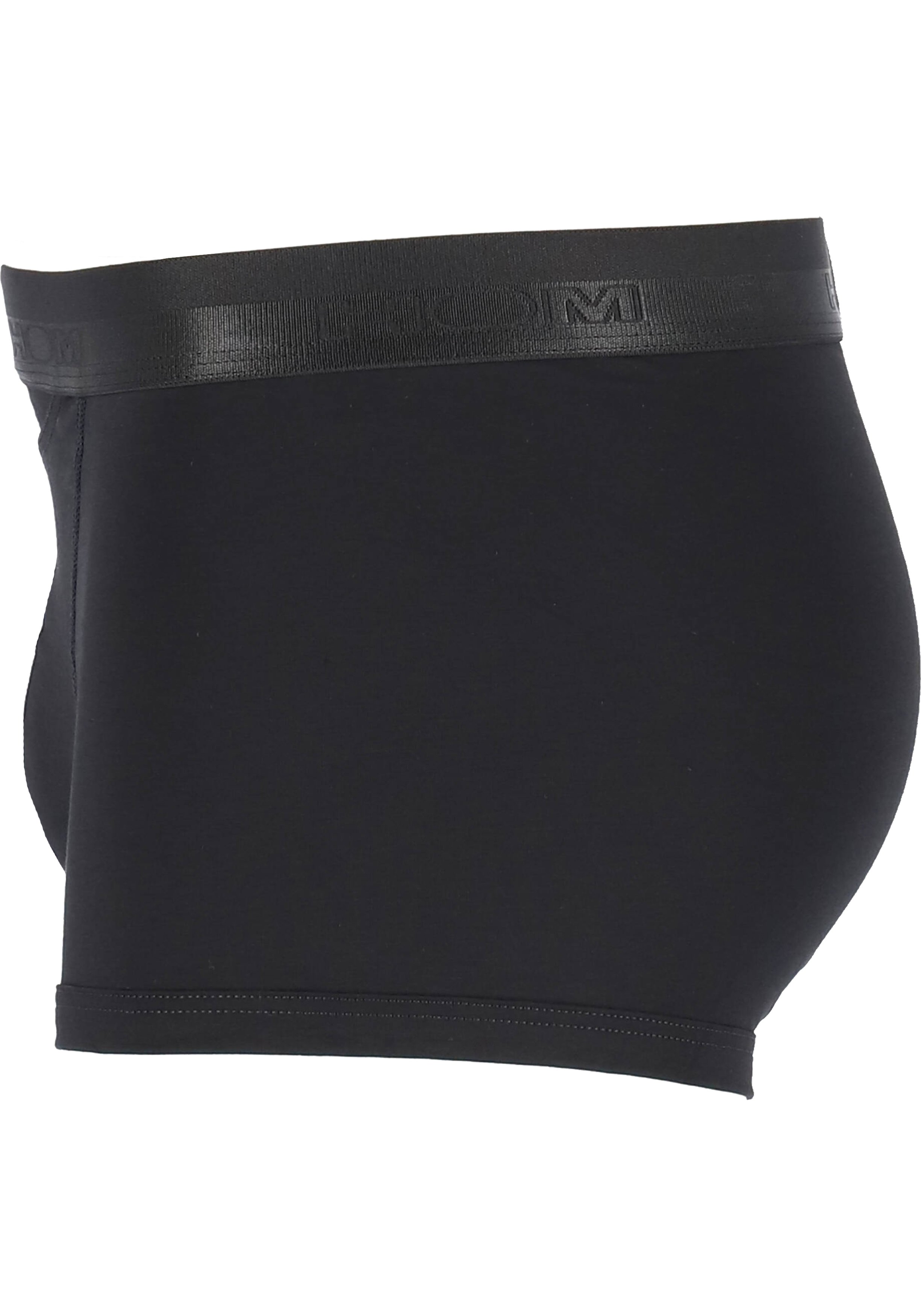 HOM HO1 boxer briefs (1-pack), heren boxer kort met horizontale gulp, zwart