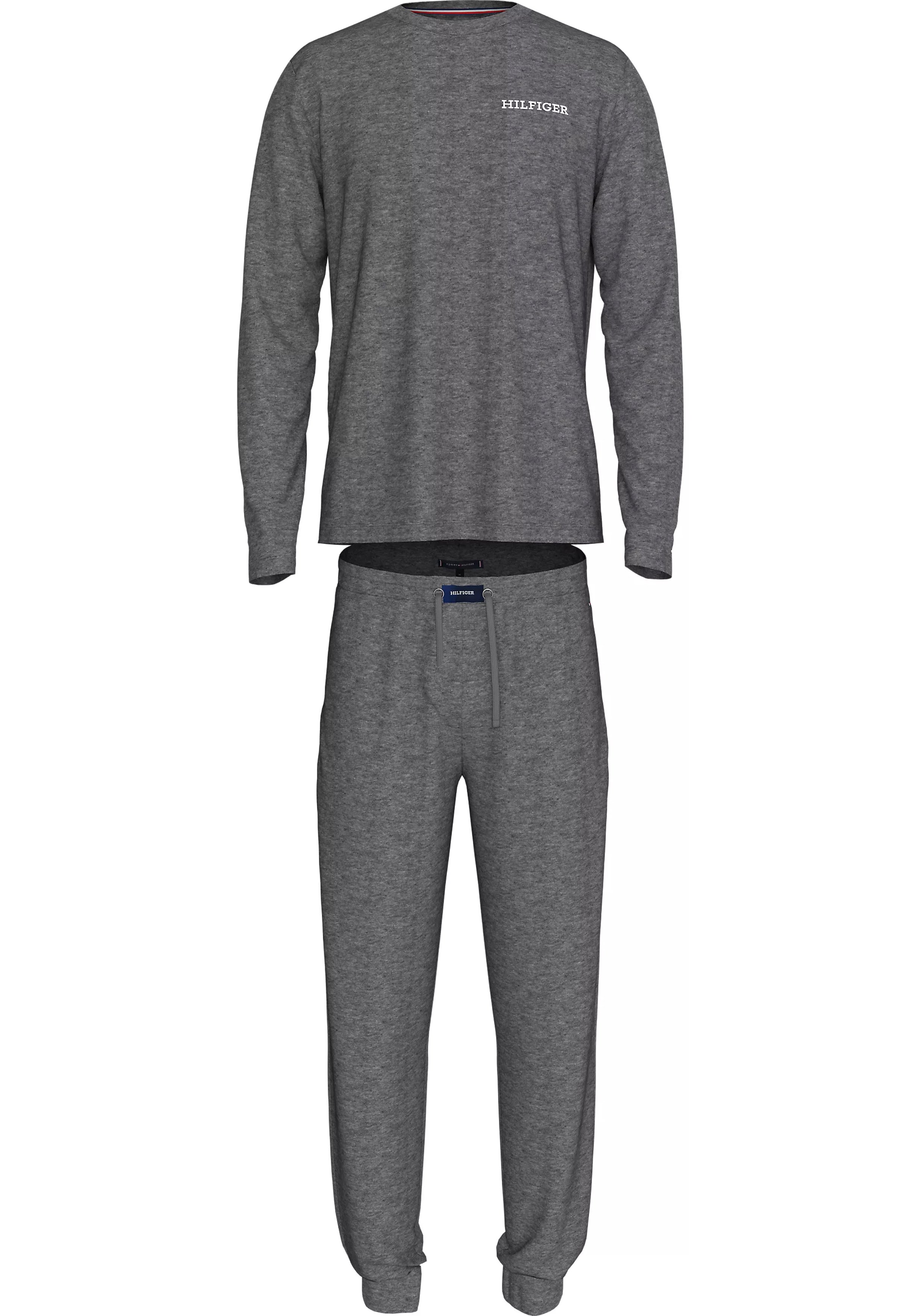 Tommy Hilfiger heren pyjama set, donkergrijs melange