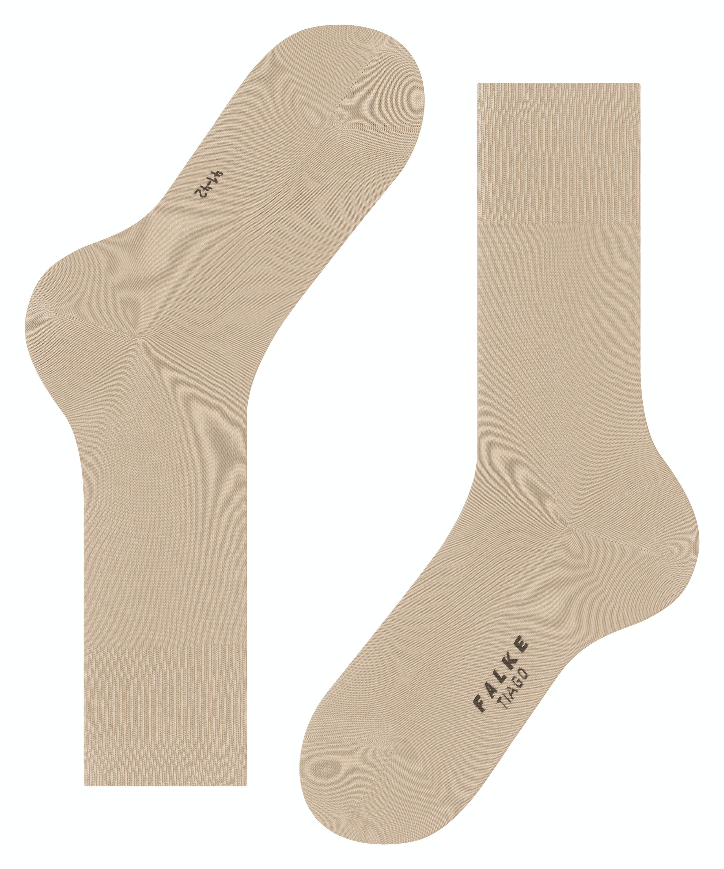 FALKE Tiago herensokken, beige (silk)