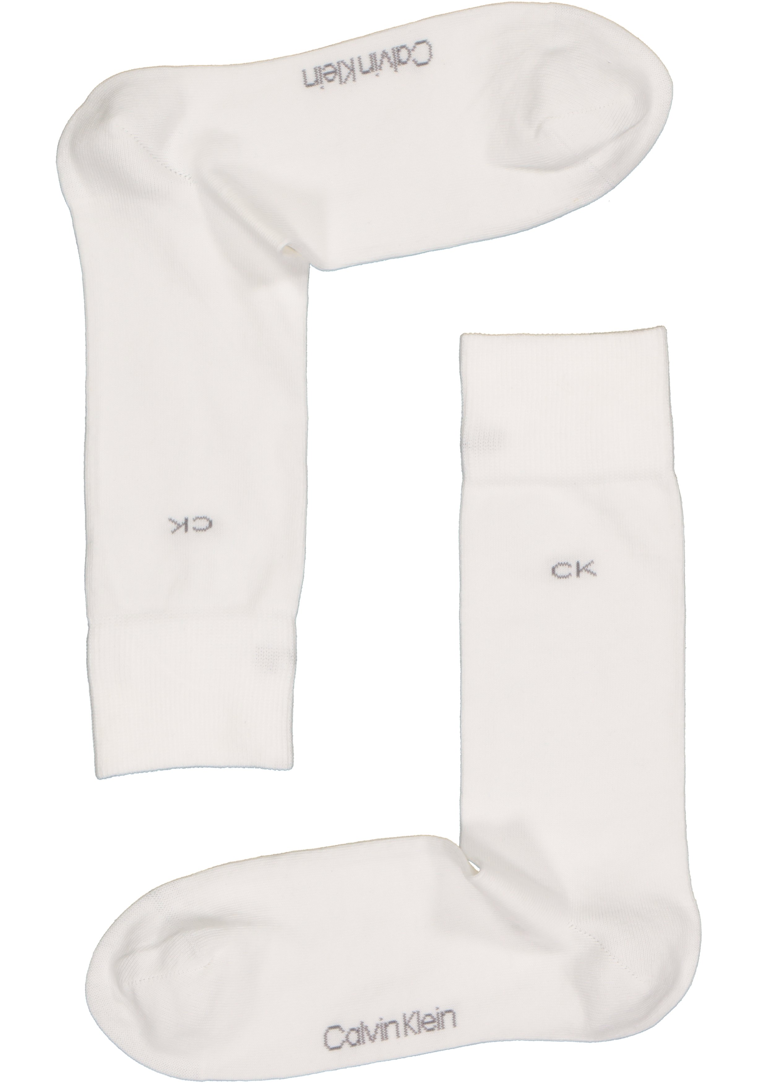 Calvin Klein Sock (2-pack), heren sokken, wit