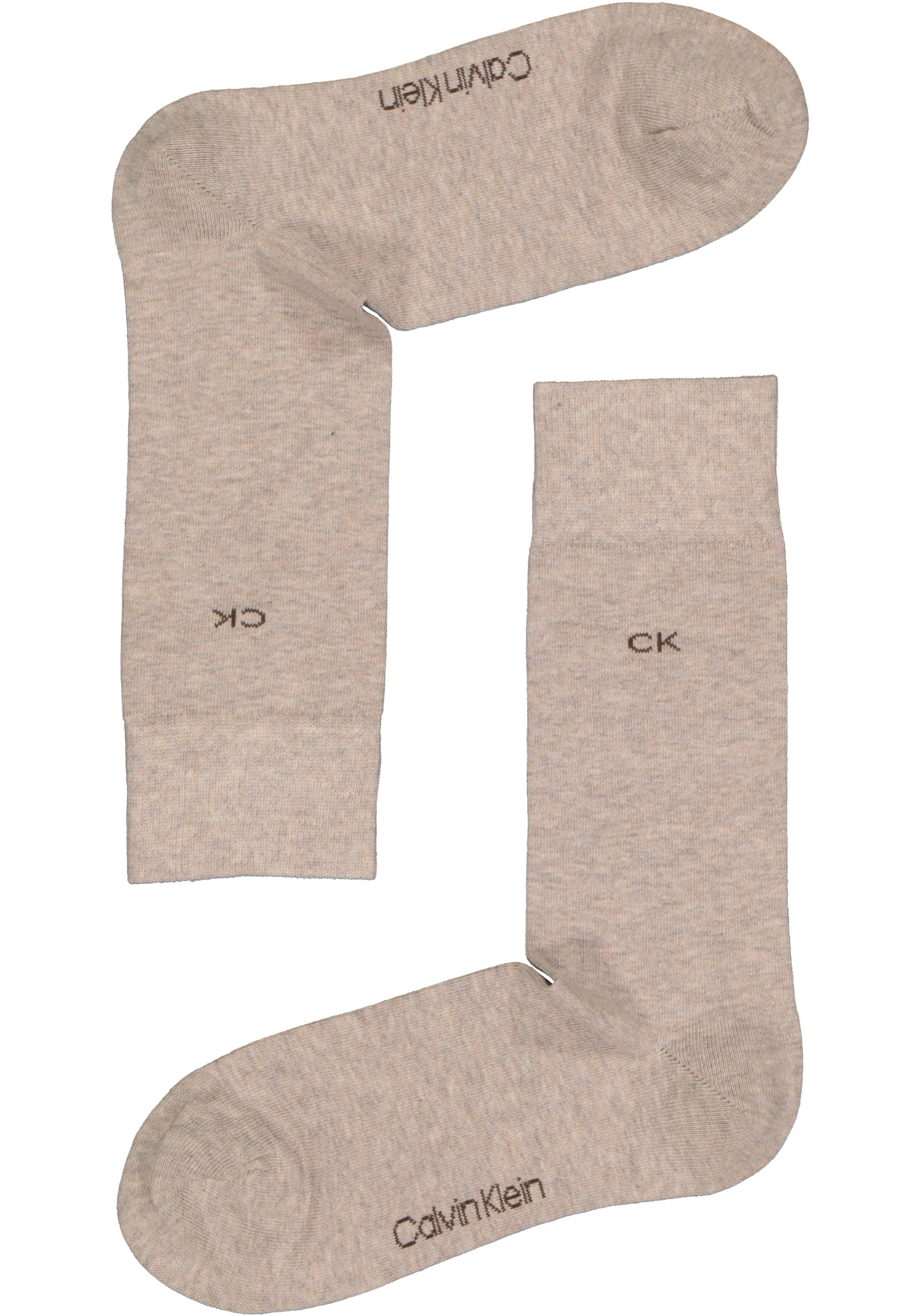 Calvin Klein herensokken Carter (2-pack), beige en bruin