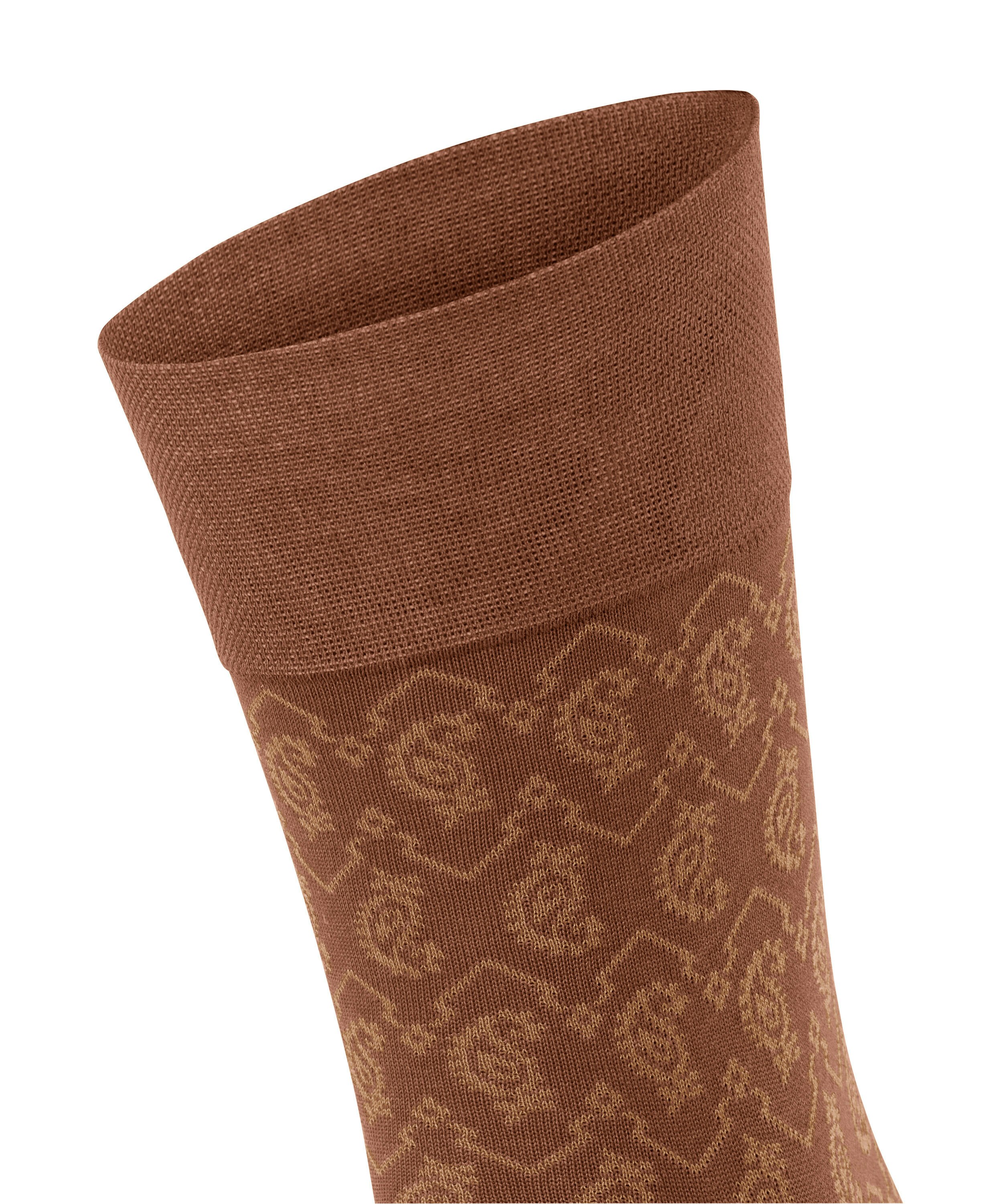 FALKE Sensitive Indian Tie Pattern herensokken, beige (clay)