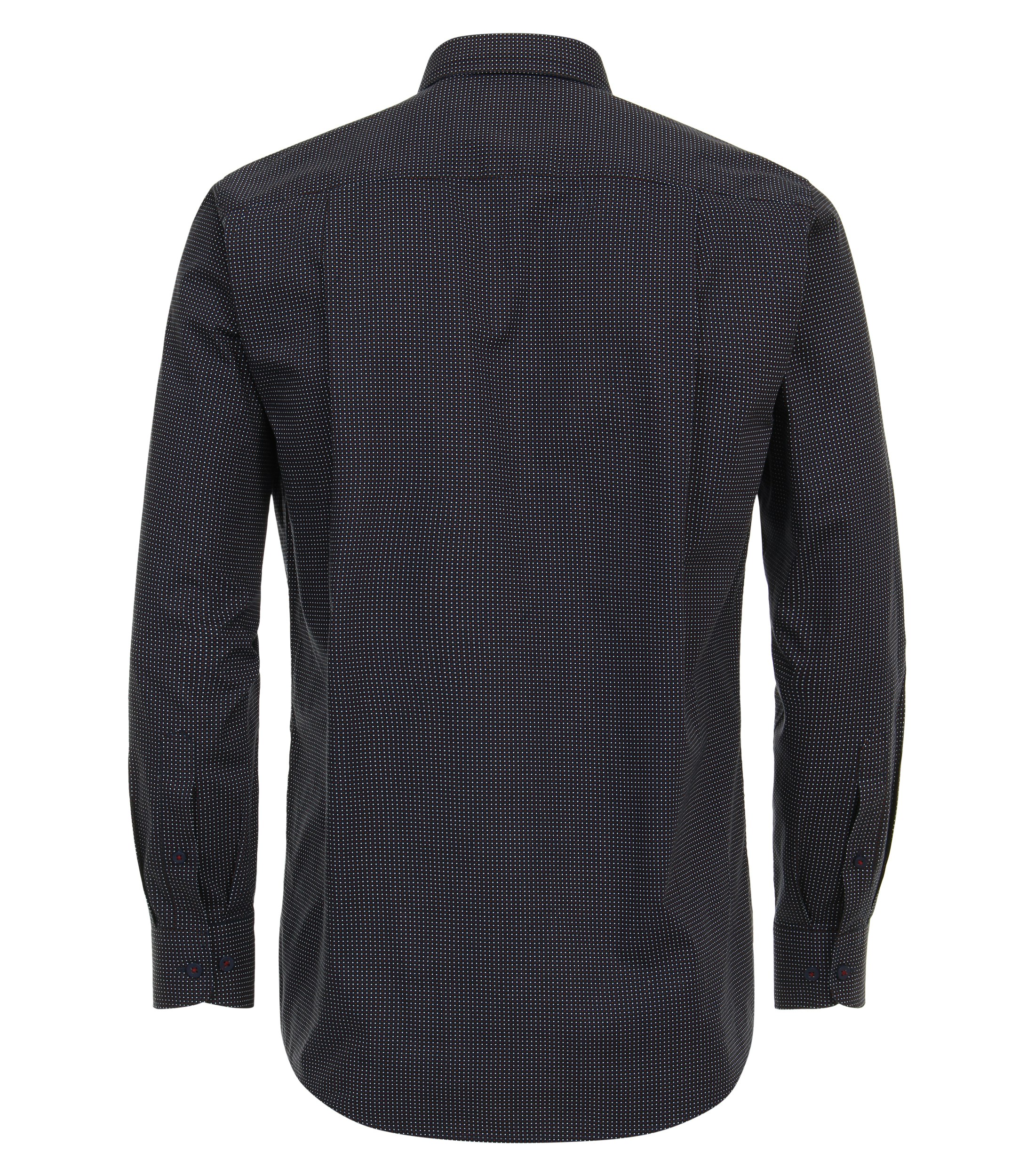 Redmond modern fit overhemd, popeline, blauw dessin