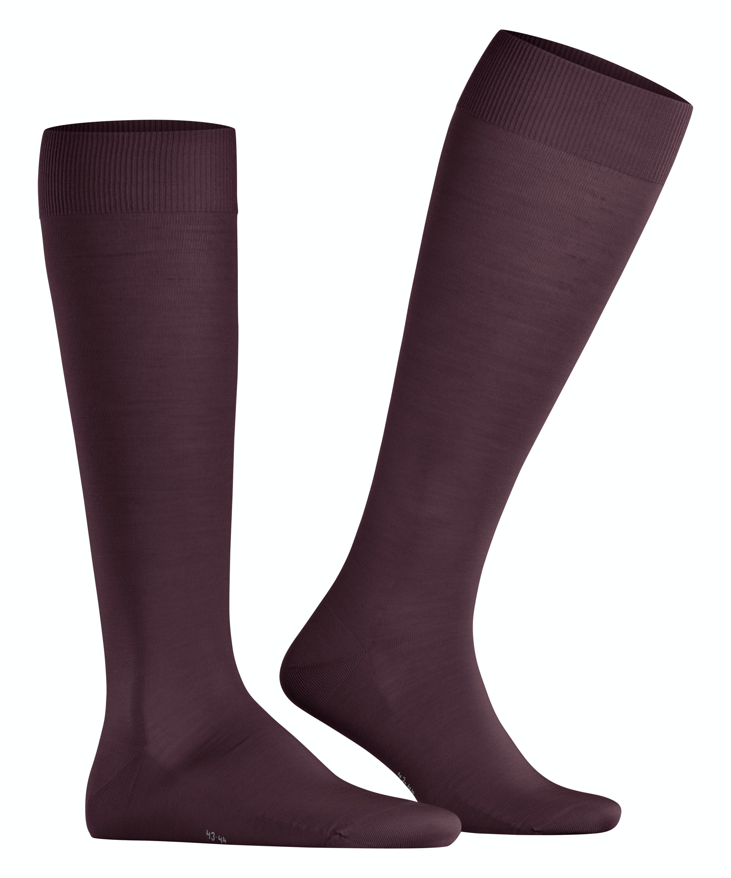 FALKE ClimaWool heren kniekousen, donkerrood (barolo)