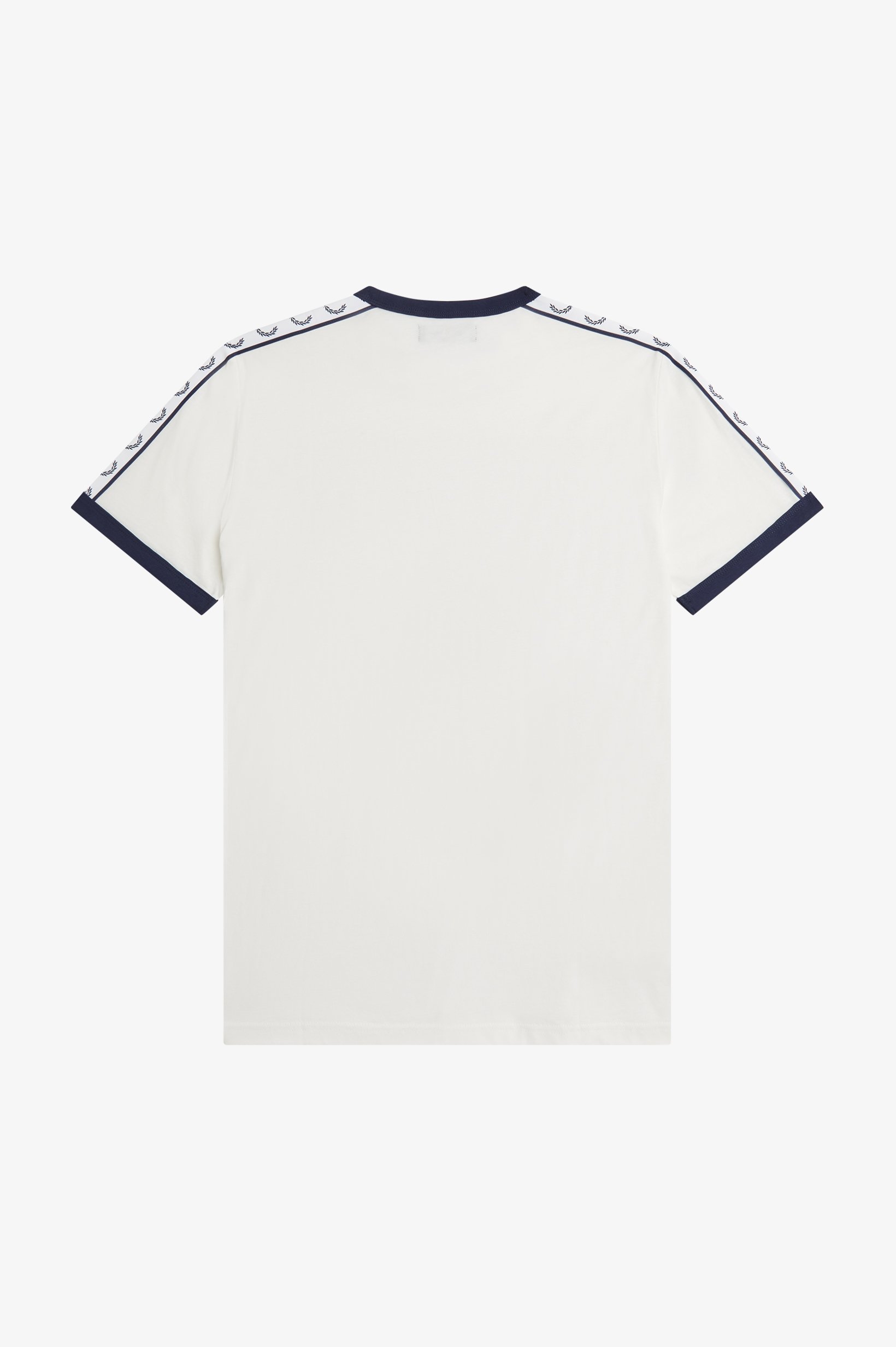 Fred Perry Taped Ringer regular fit T-shirt M6347, korte mouw O-hals, Snow White, wit