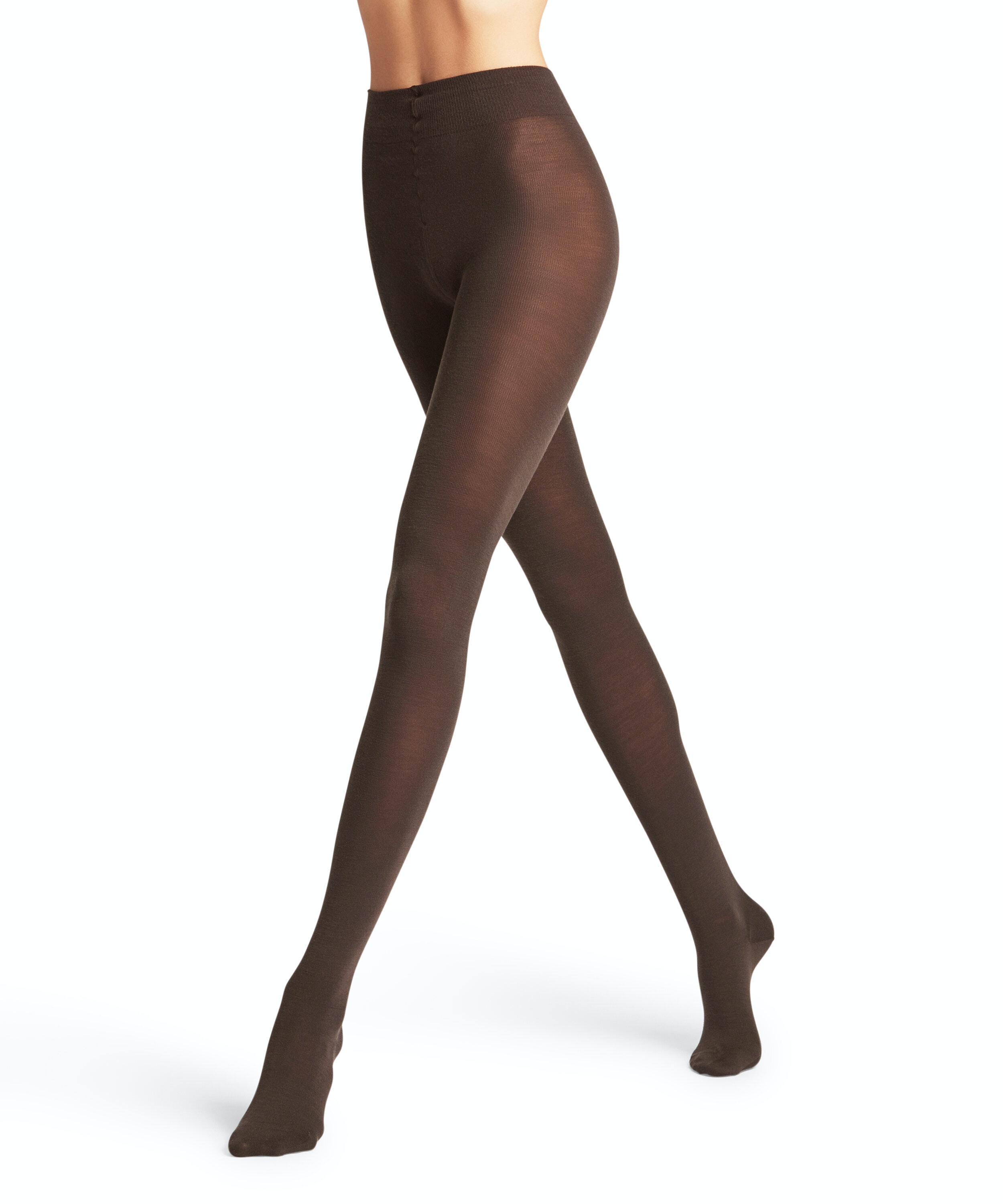 FALKE Softmerino dames panty, dark brown