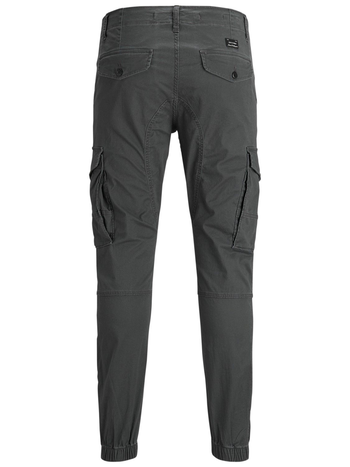 JACK & JONES Paul Lake Cargo loose fit, heren cargo broek, donkergrijs