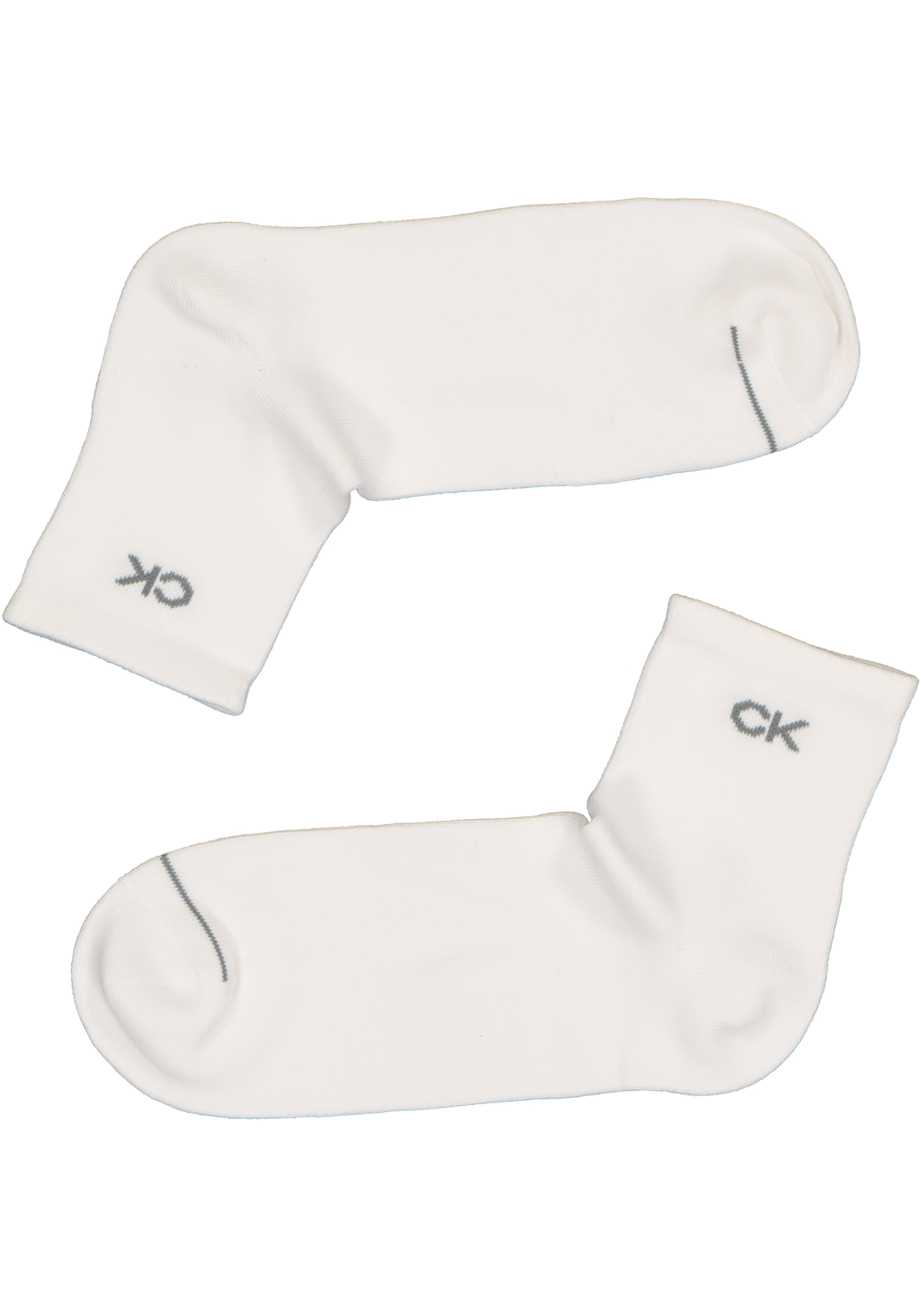 Calvin Klein herensokken Nick (3-pack), hoge enkelsokken, wit