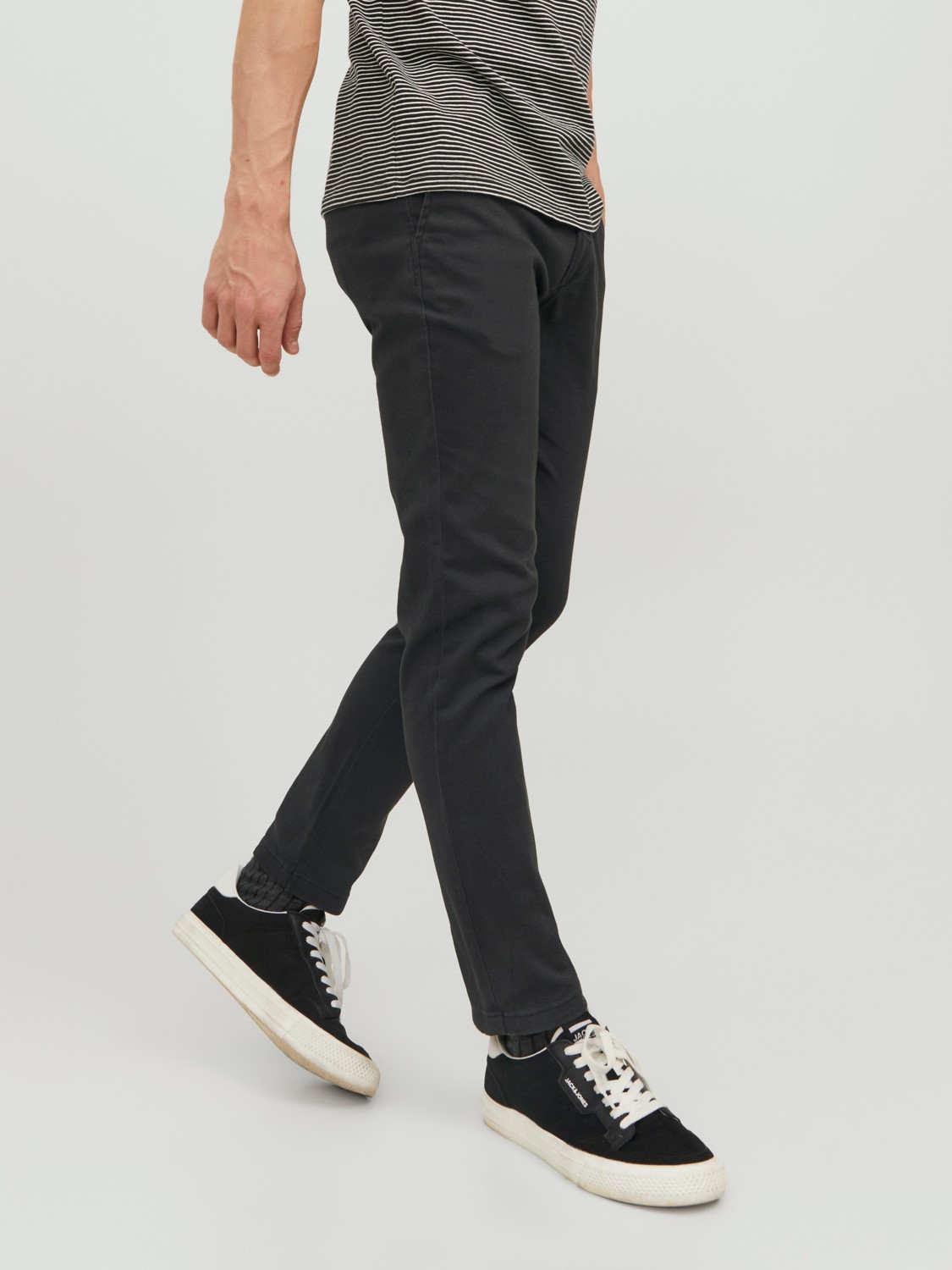 JACK & JONES Marco Dave Pk loose fit, heren chino, zwart olijfgroen