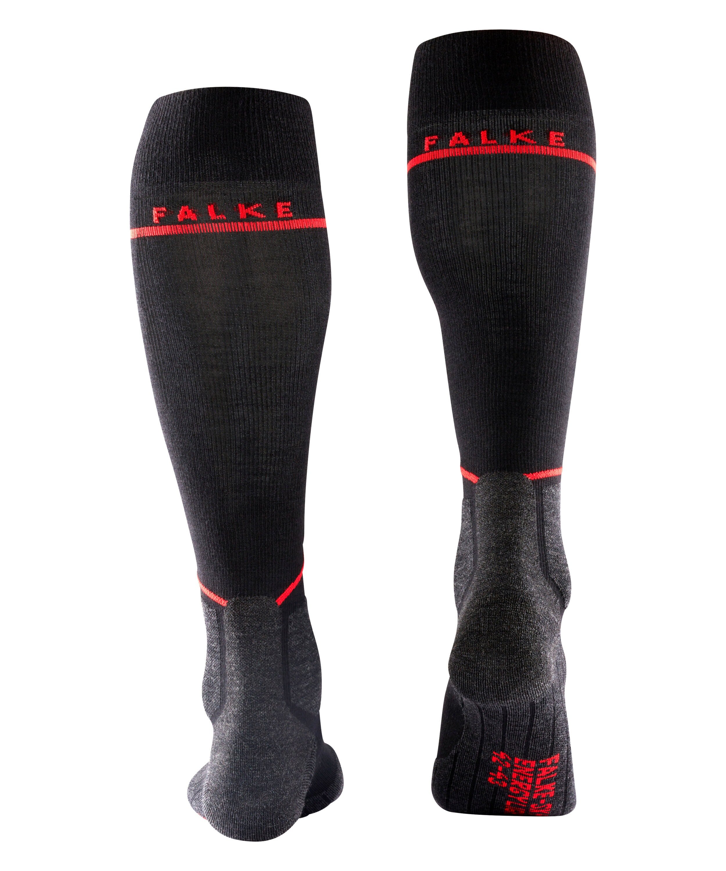 FALKE SK4 Advanced Compression Light heren skiing kniekousen, zwart (black-mix)