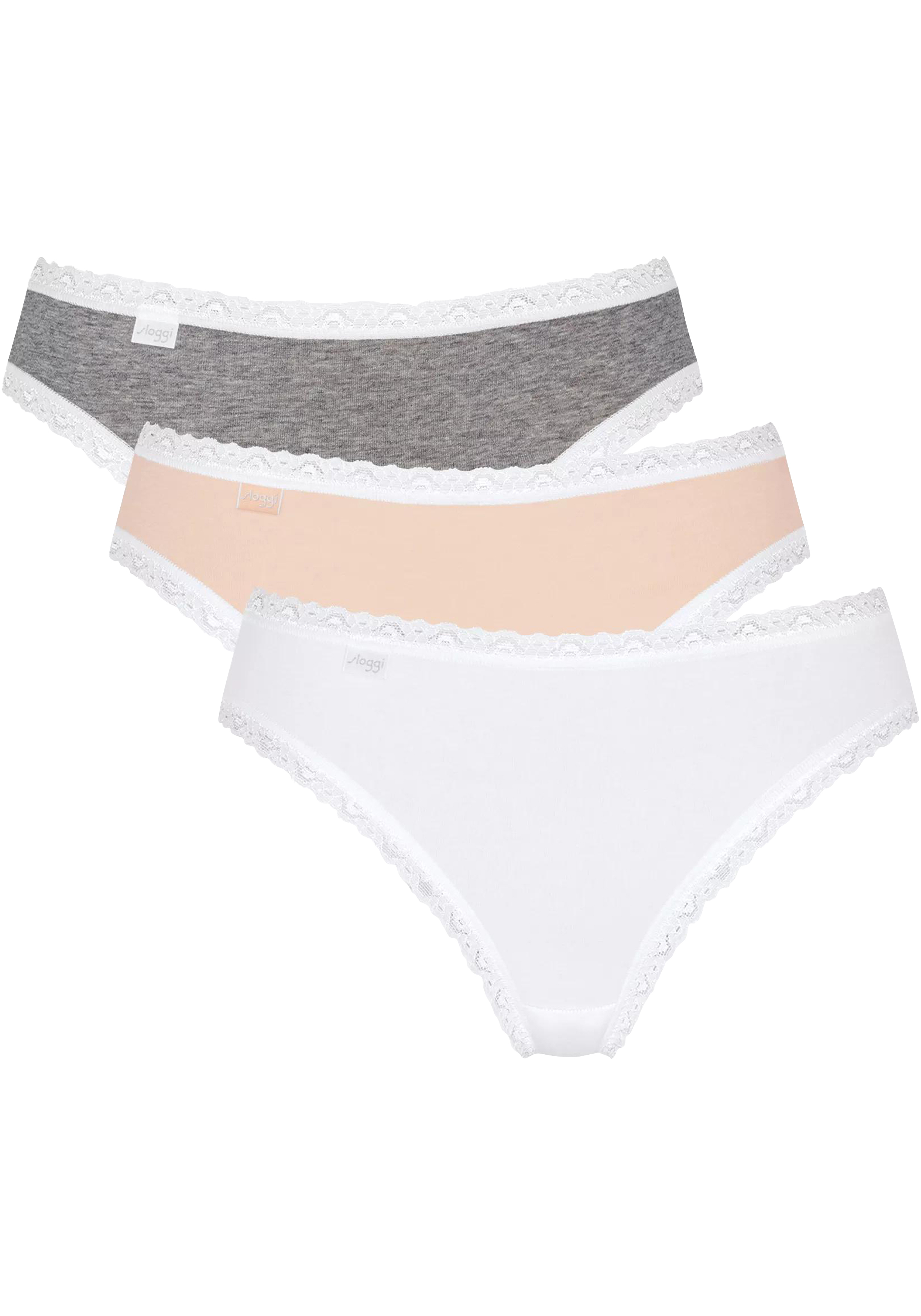 Sloggi Women 24/7 Weekend Tai (3-pack), dames slip, verschillende kleuren