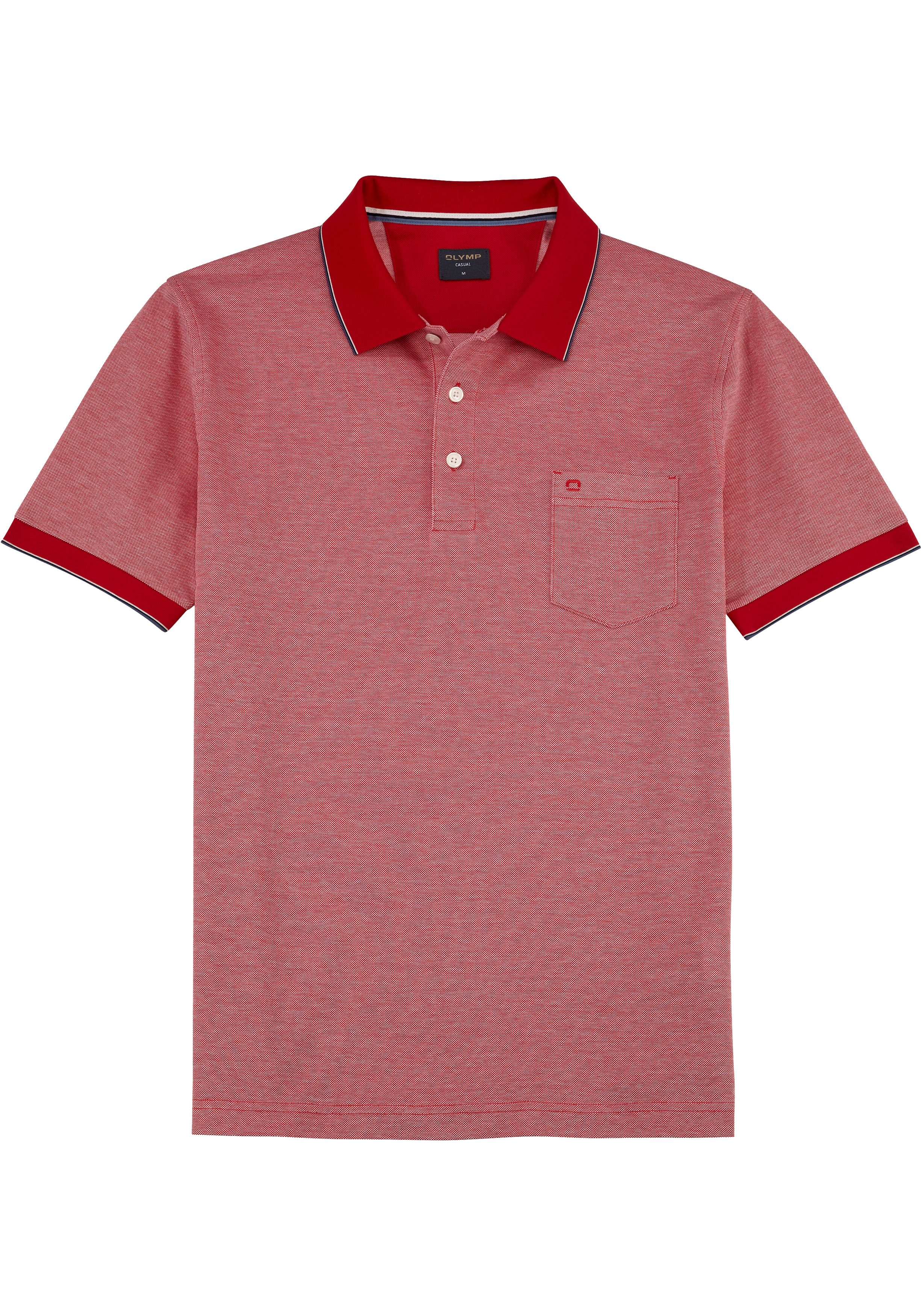 OLYMP Polo Casual, modern fit polo, rood