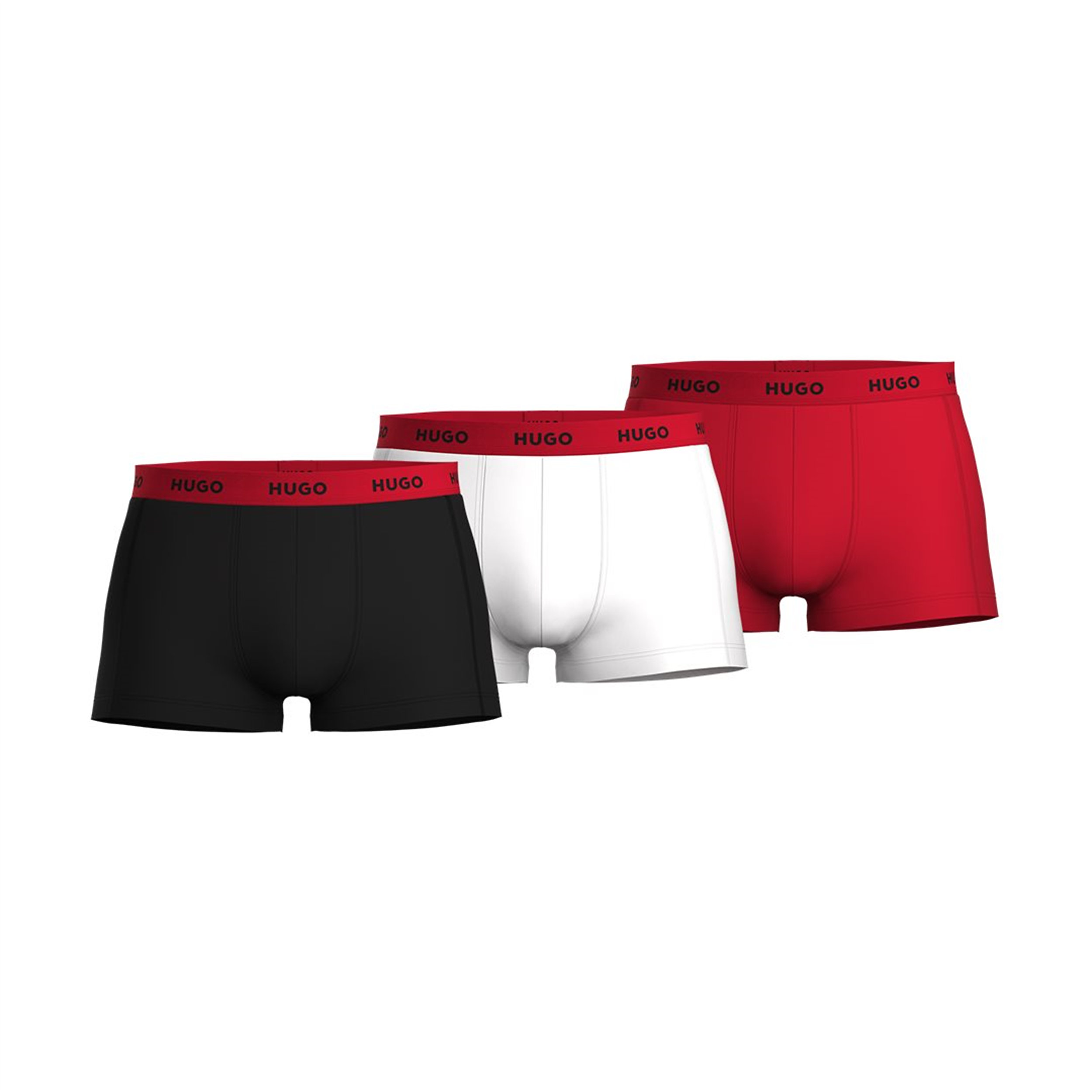 HUGO trunks (3-pack), heren boxers kort, multicolor (set met verschillende kleuren)