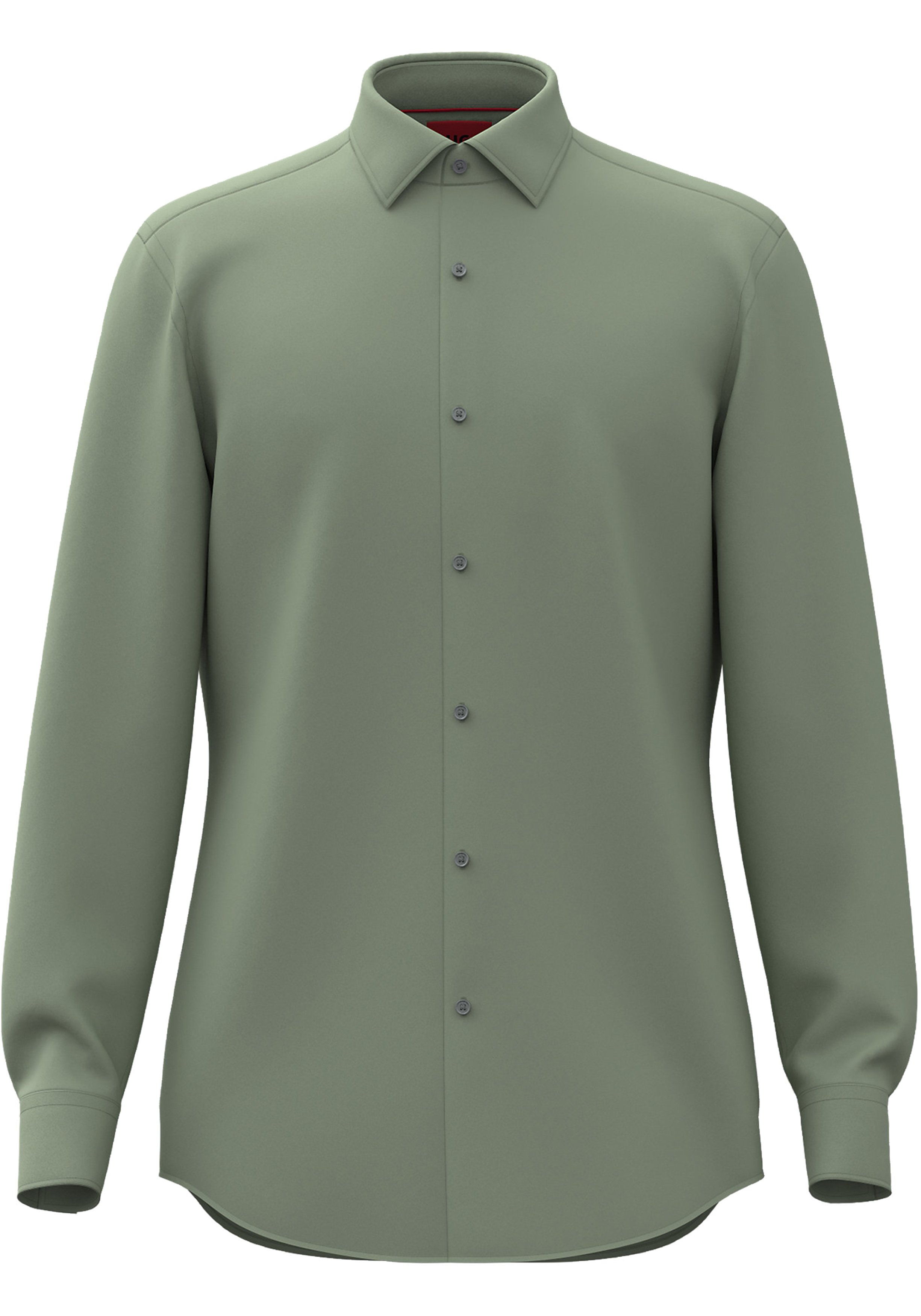 HUGO Kenno slim fit overhemd, popeline, groen