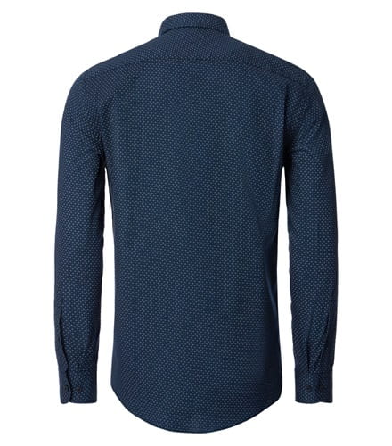 CASA MODA Sport comfort fit overhemd, flanel, blauw dessin