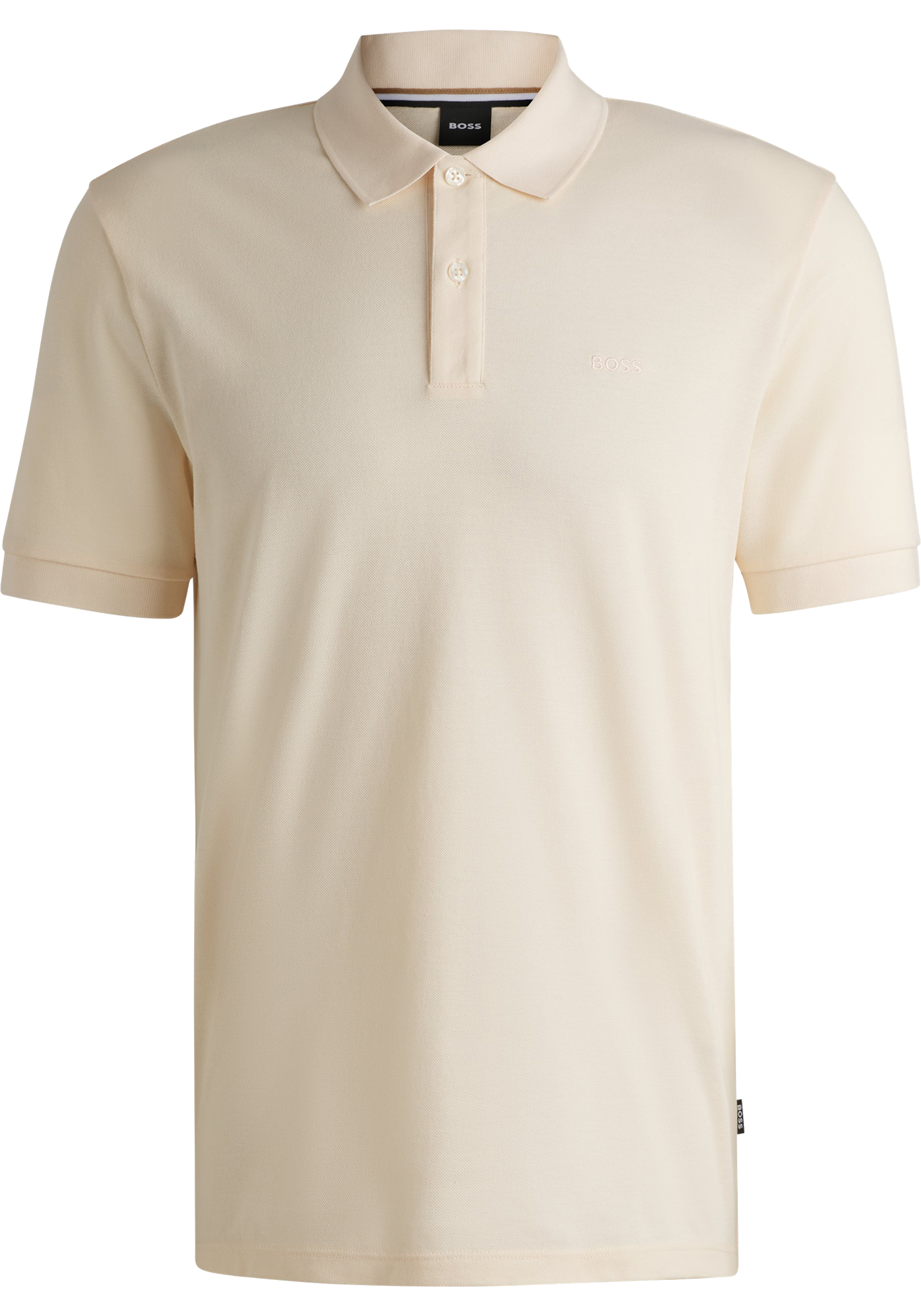 BOSS Pallas regular fit polo, pique, geel