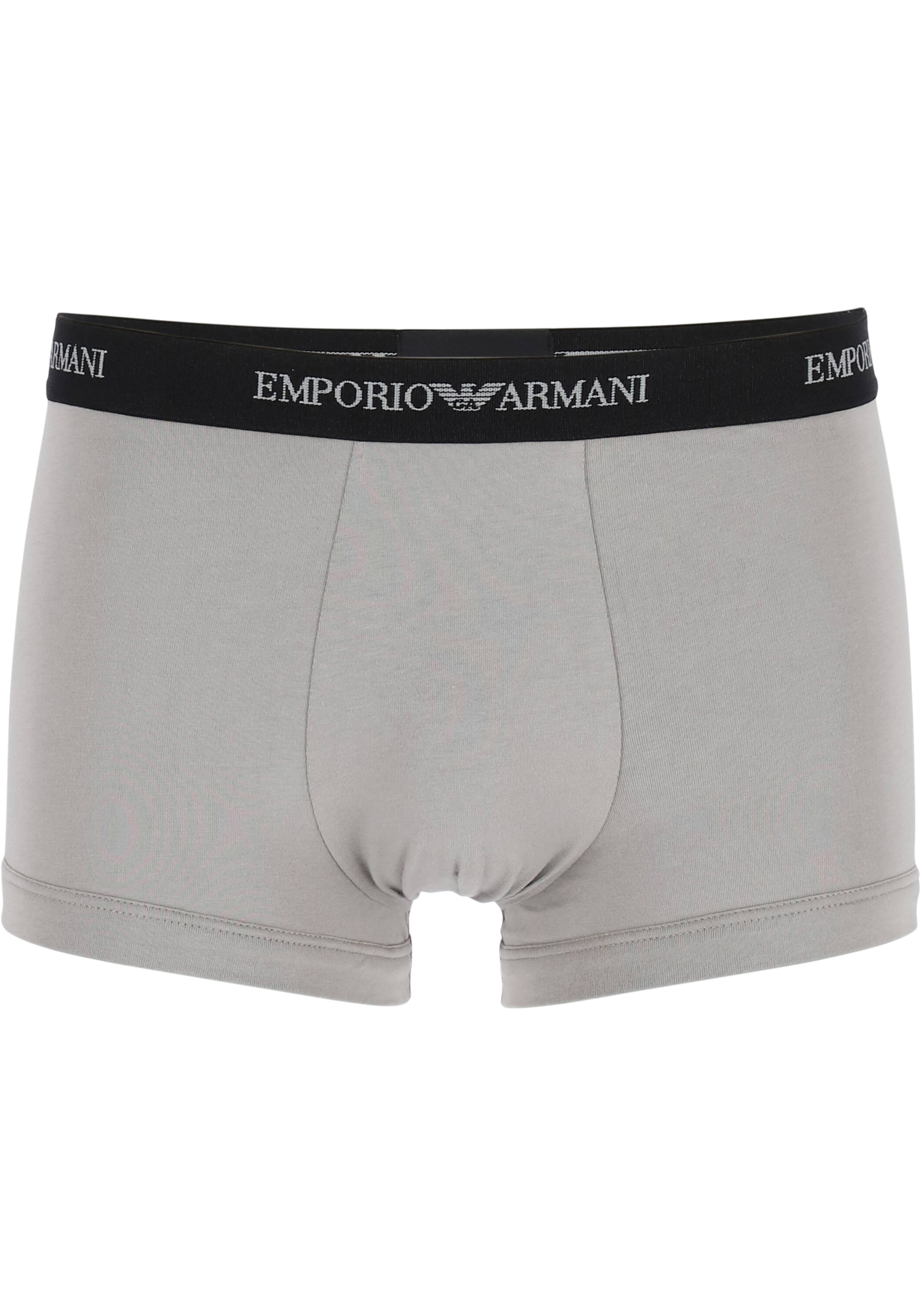 Emporio Armani Trunks Essential Core (3-pack), heren boxers kort, wit, zwart en grijs  