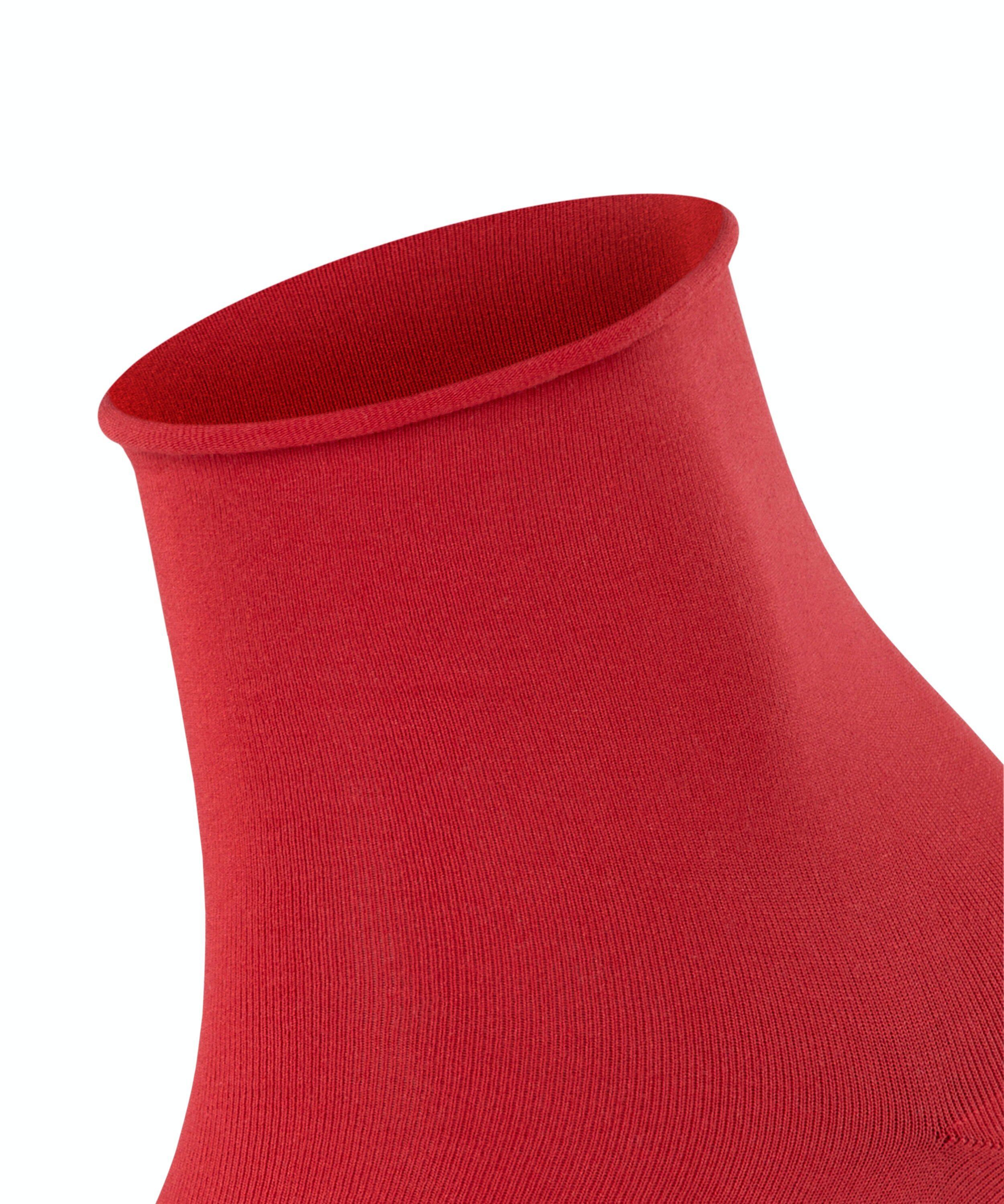 FALKE Cotton Touch damessokken kort, rood (scarlet)