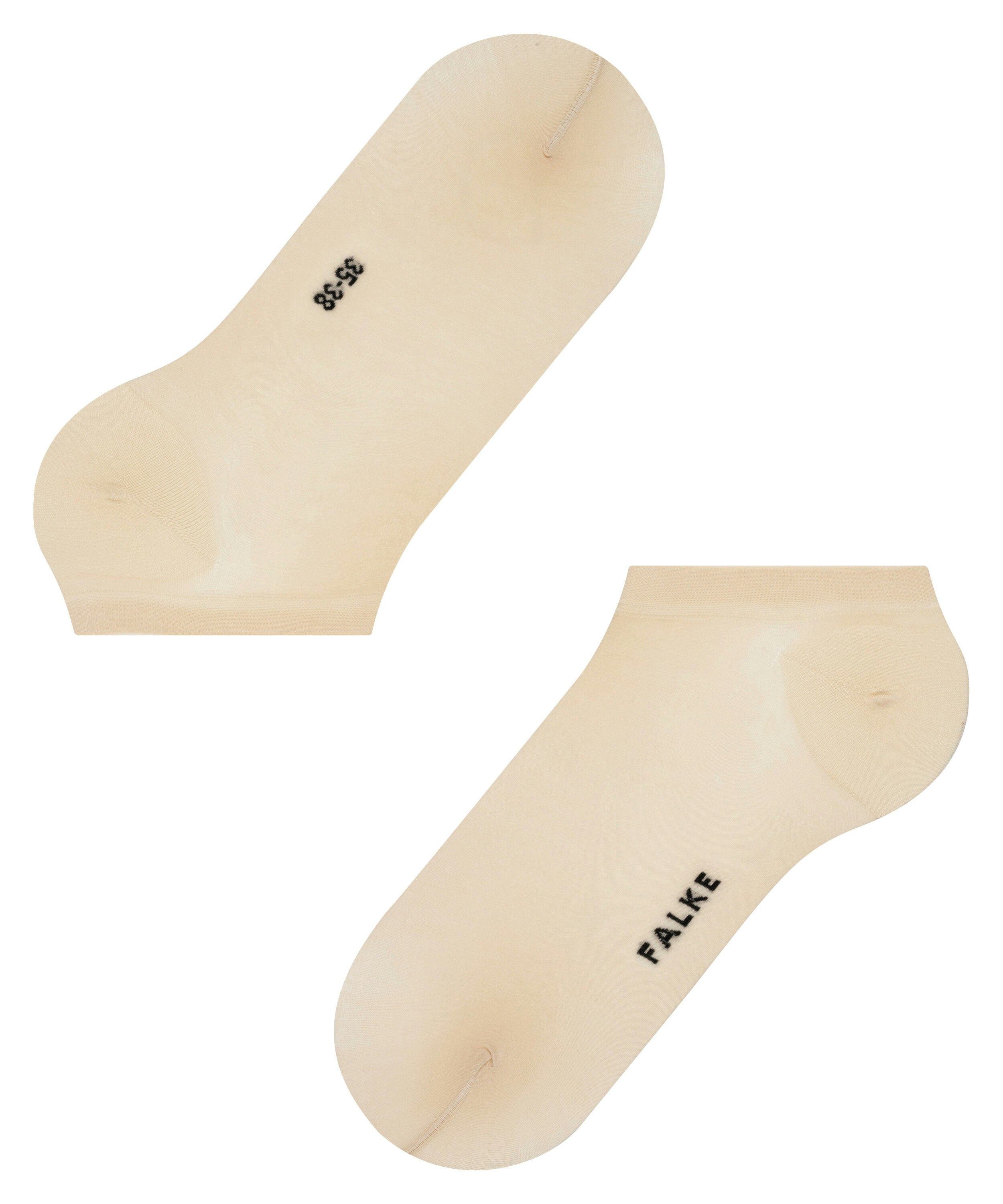 FALKE Fine Softness 50 DEN dames sneakersokken, creme (cream)