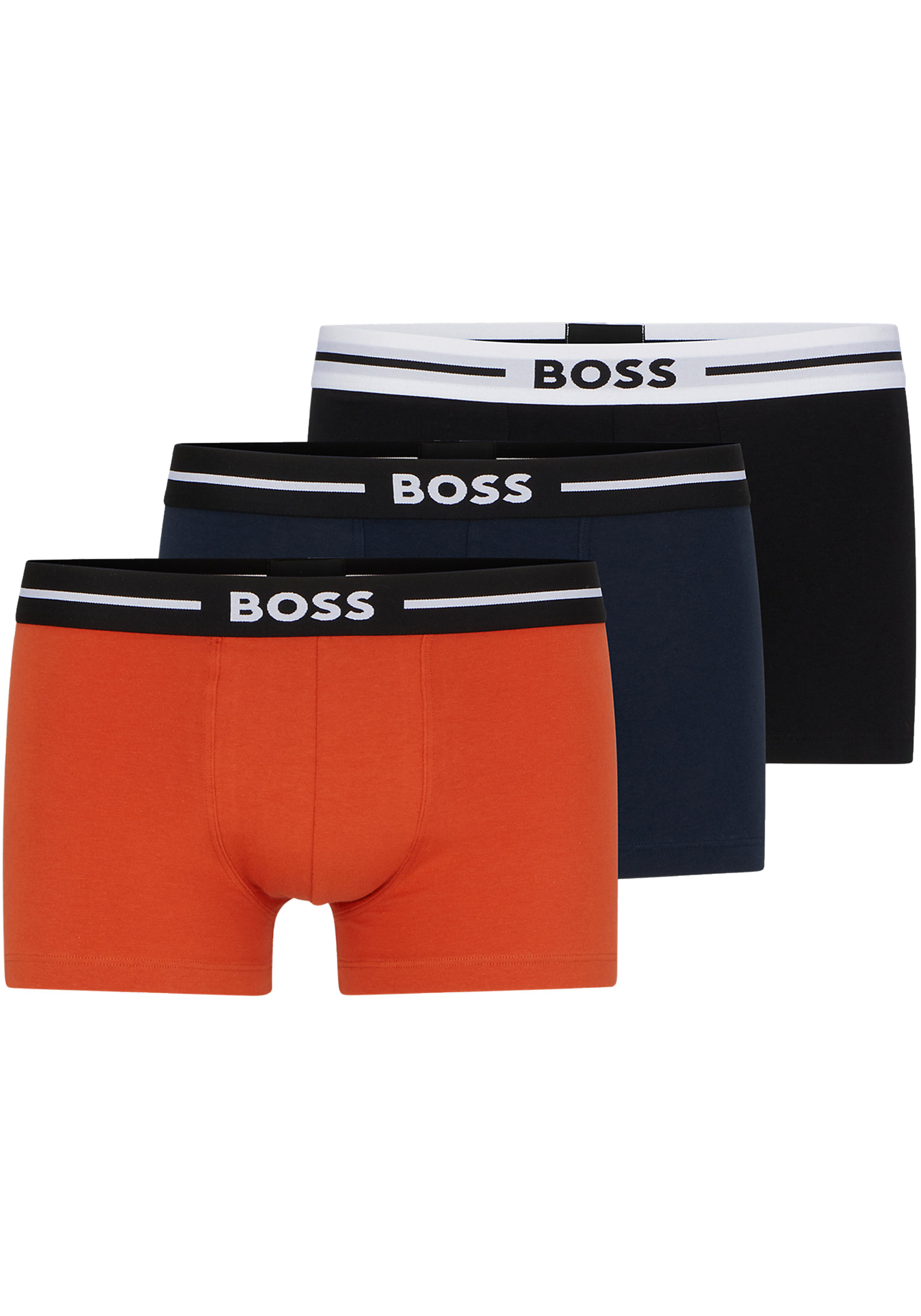 HUGO BOSS Bold trunks (3-pack), heren boxers kort, multicolor