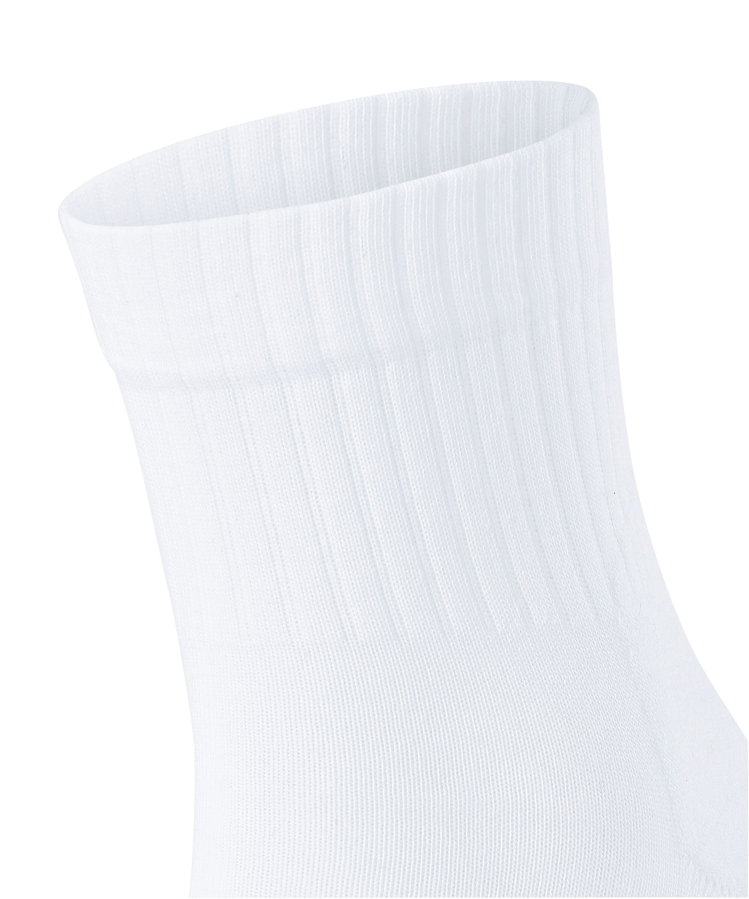 FALKE Run Rib unisex sokken kort, wit (white)