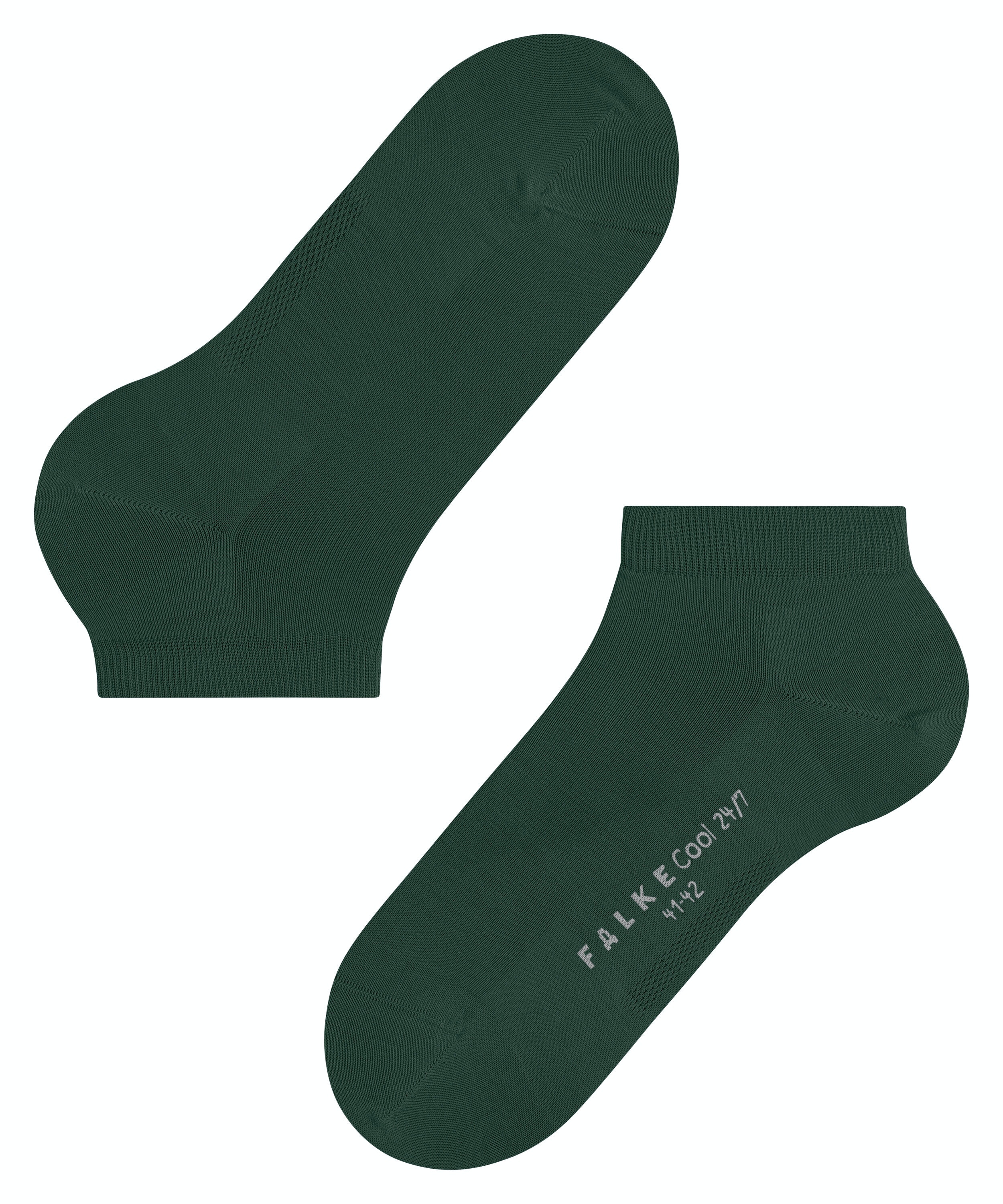 FALKE Cool 24/7 heren enkelsokken, groen (hunter green)