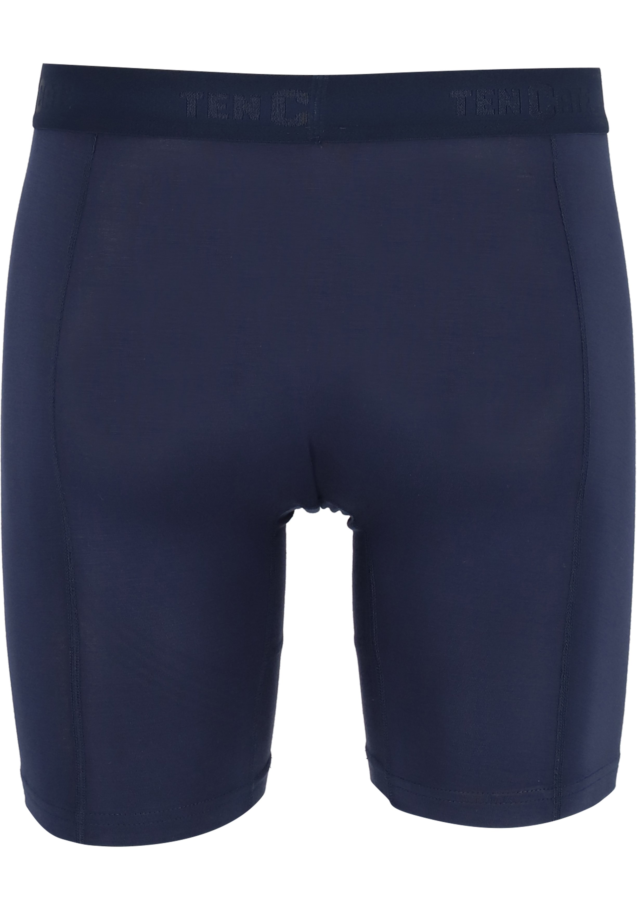 TEN CATE Basics men bamboo viscose long shorts (2-pack), heren boxers lange pijpen, blauw