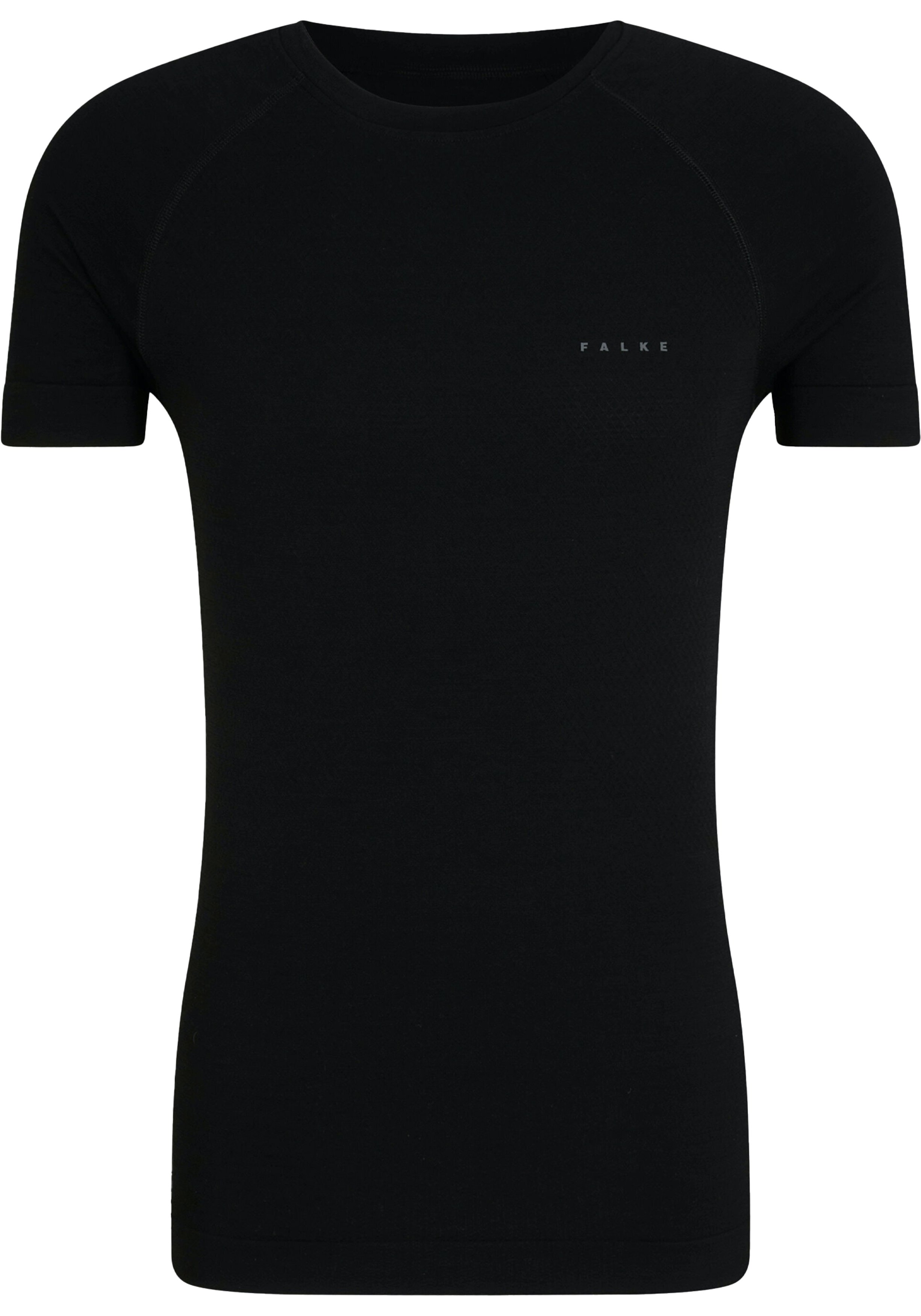 FALKE heren T-shirt Wool-Tech Light, thermoshirt, zwart (black)