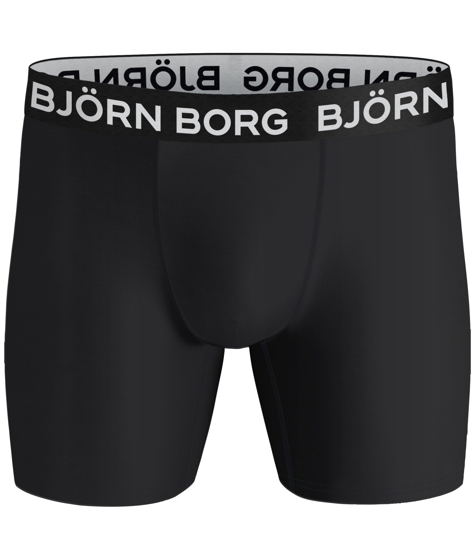 Bjorn Borg Performance boxers, microfiber heren boxers lange pijpen (2-pack), zwart