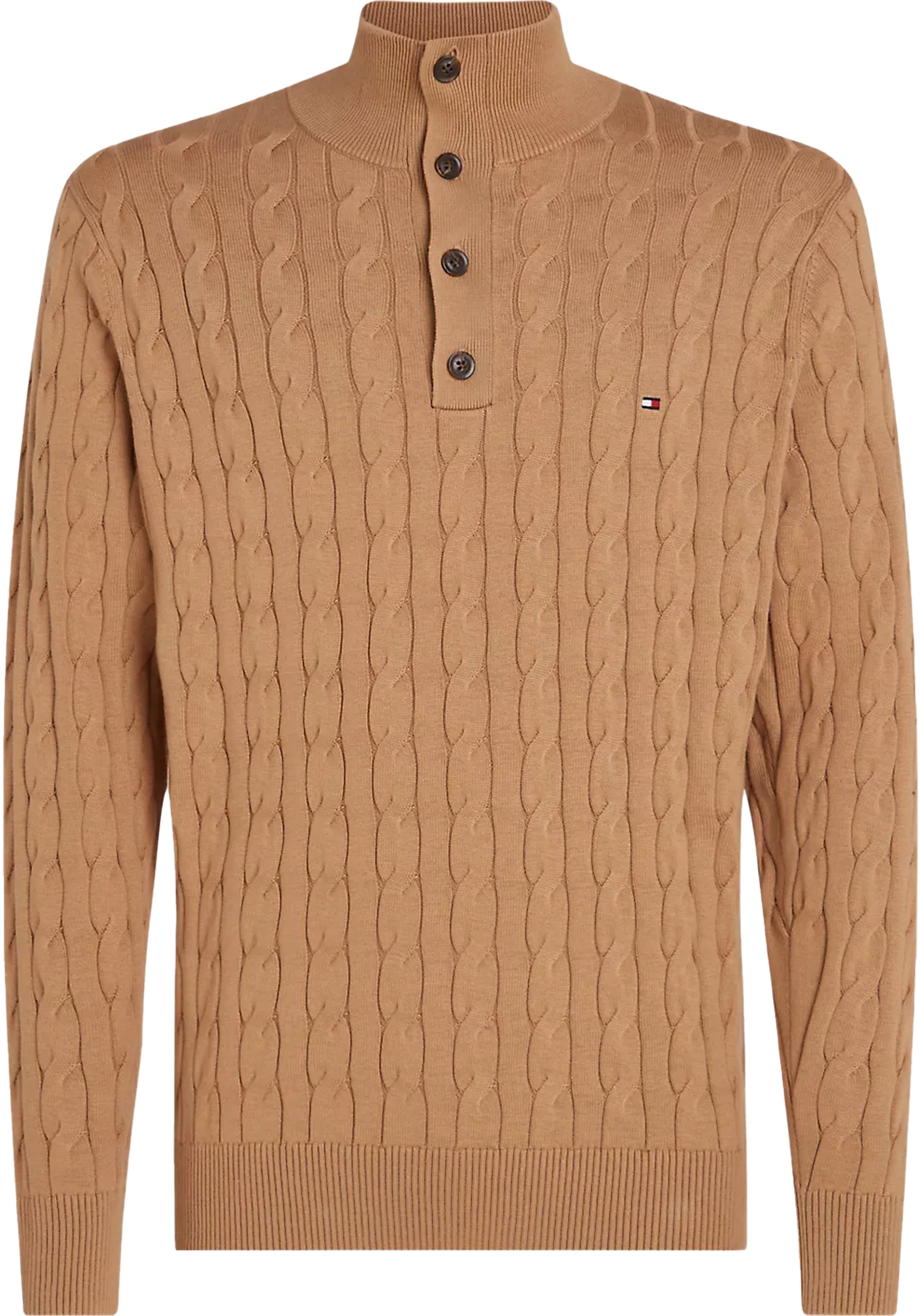 Tommy Hilfiger heren coltrui katoen, camel