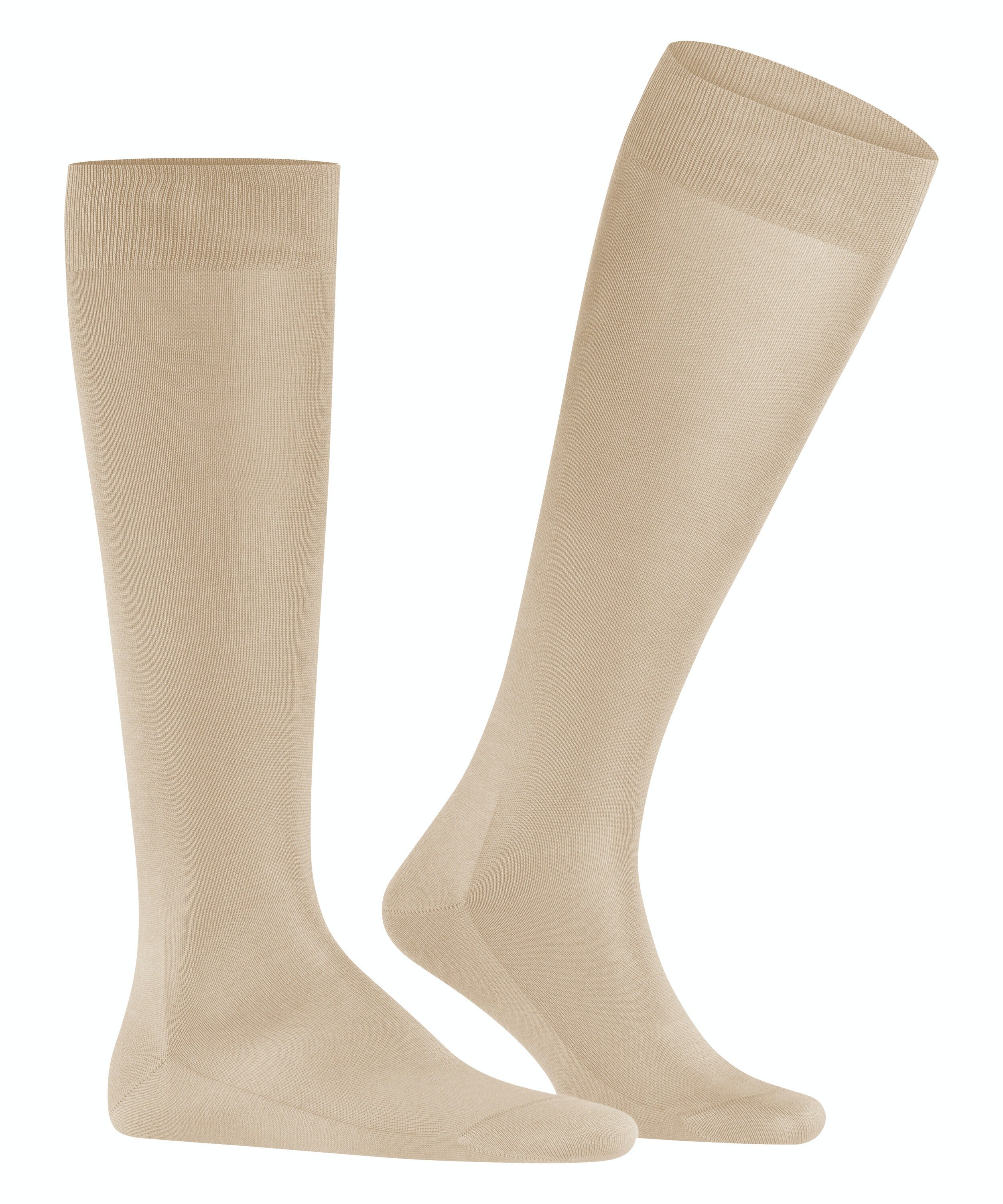 FALKE Tiago heren kniekousen, beige (silk)