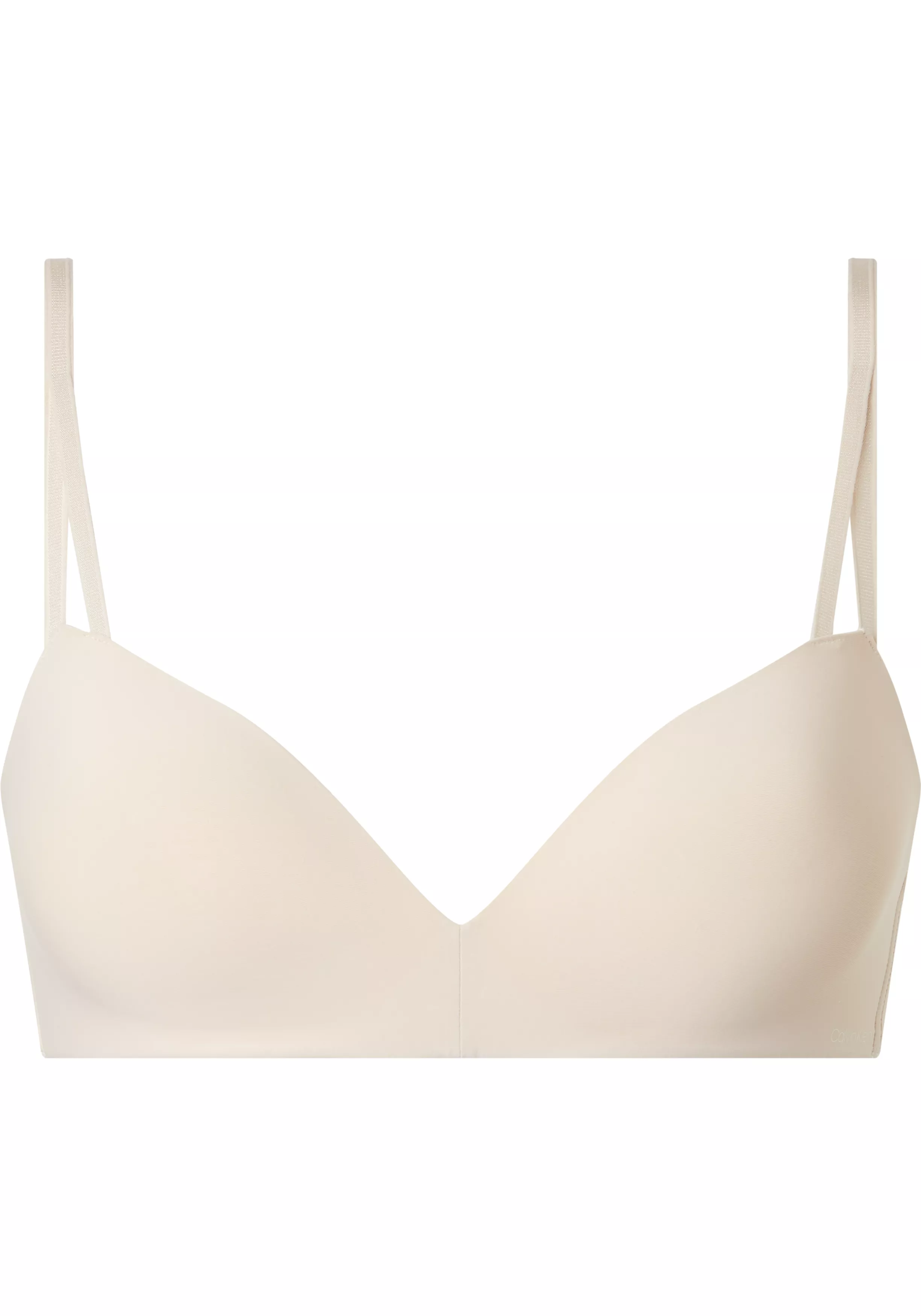 Calvin Klein dames Seductive Comfort wirefree push-up bra, T-shirt BH, beige