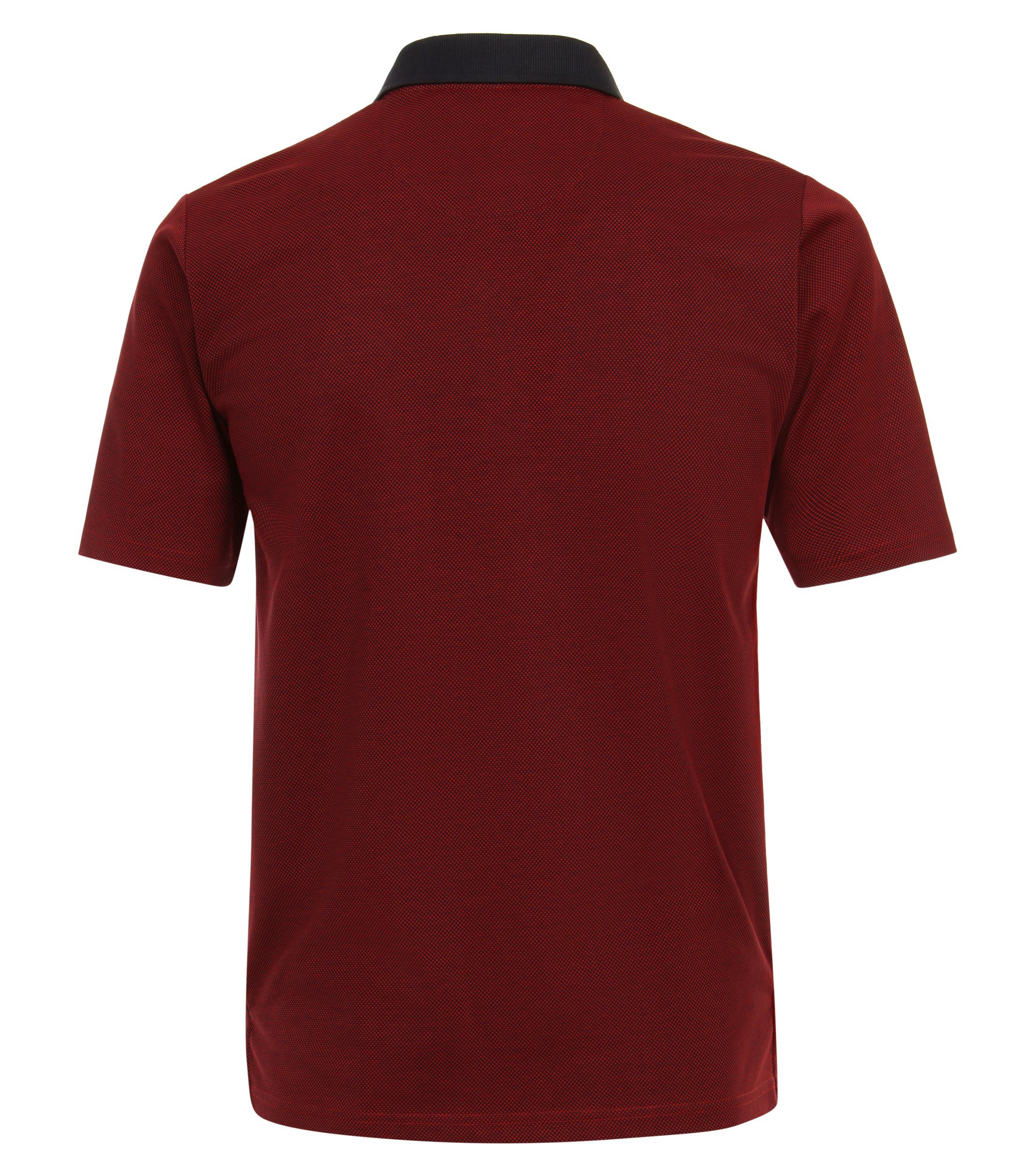 Redmond regular fit heren polo, structuur, rood - 241415900-50