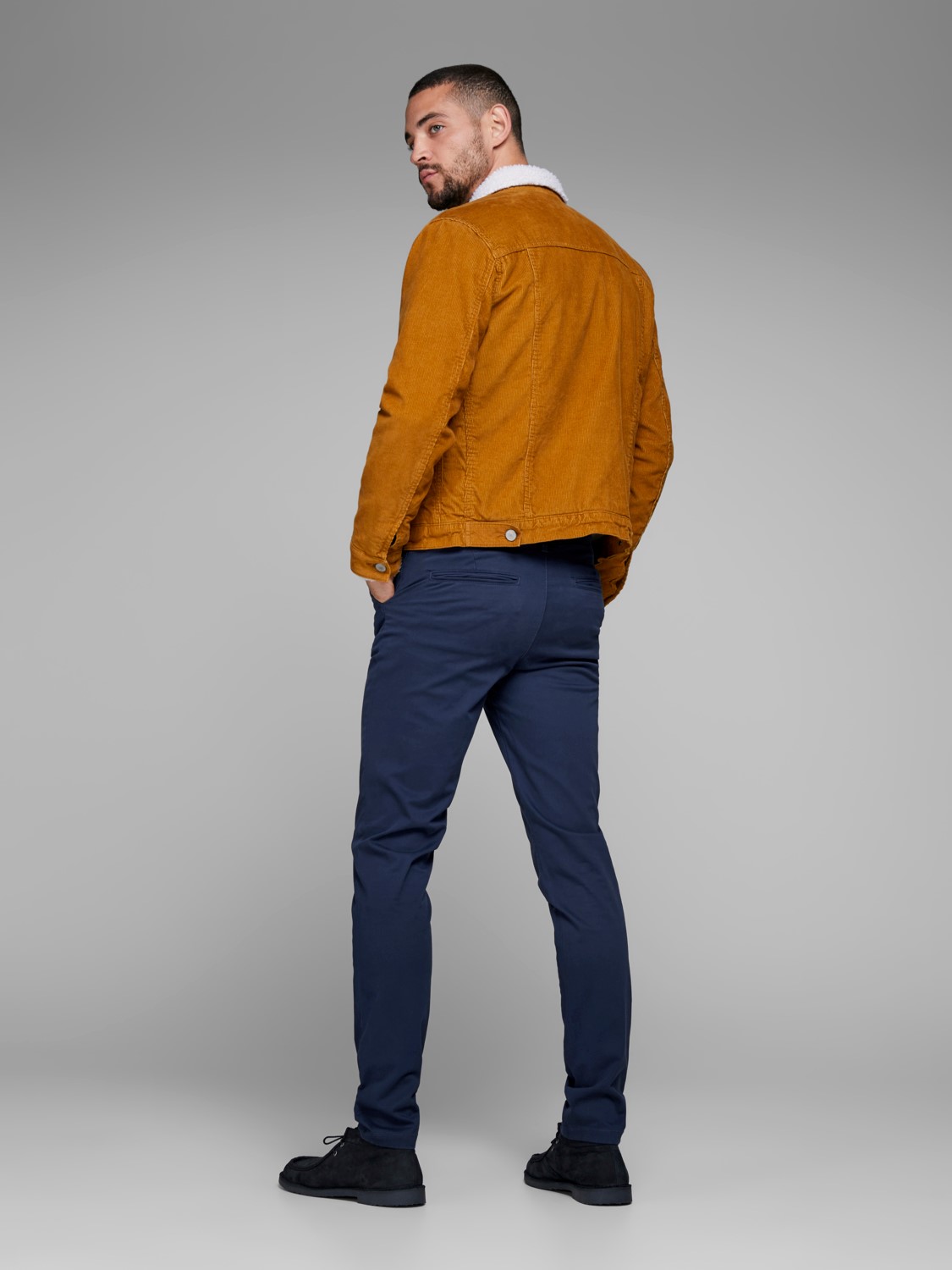 JACK & JONES Marco Bowie slim fit, heren chino, blauw