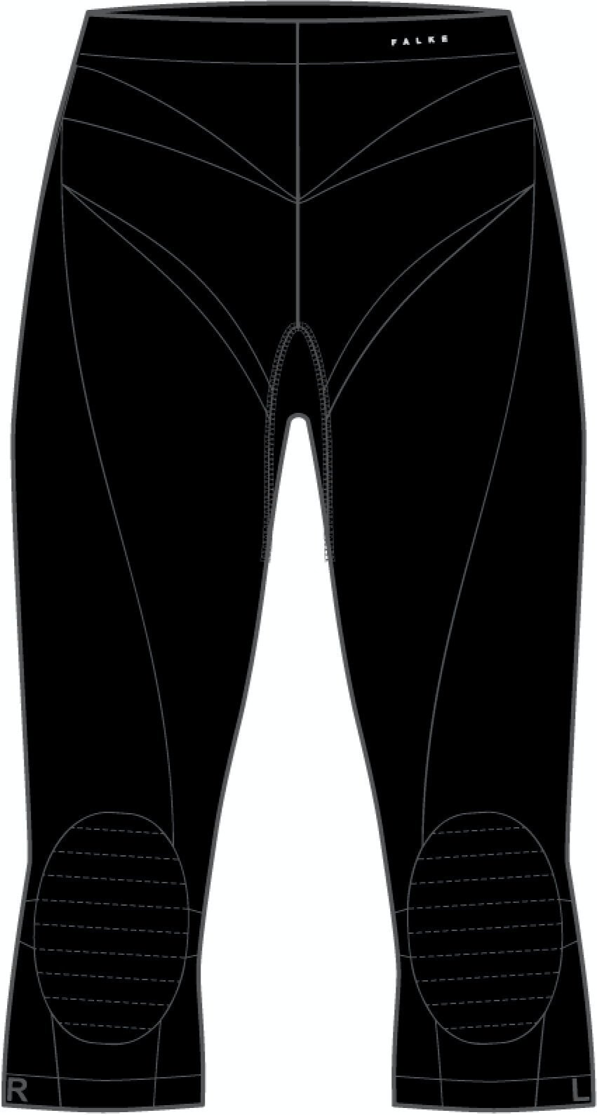 FALKE dames 3/4 tights Maximum Warm, thermobroek, zwart (black)