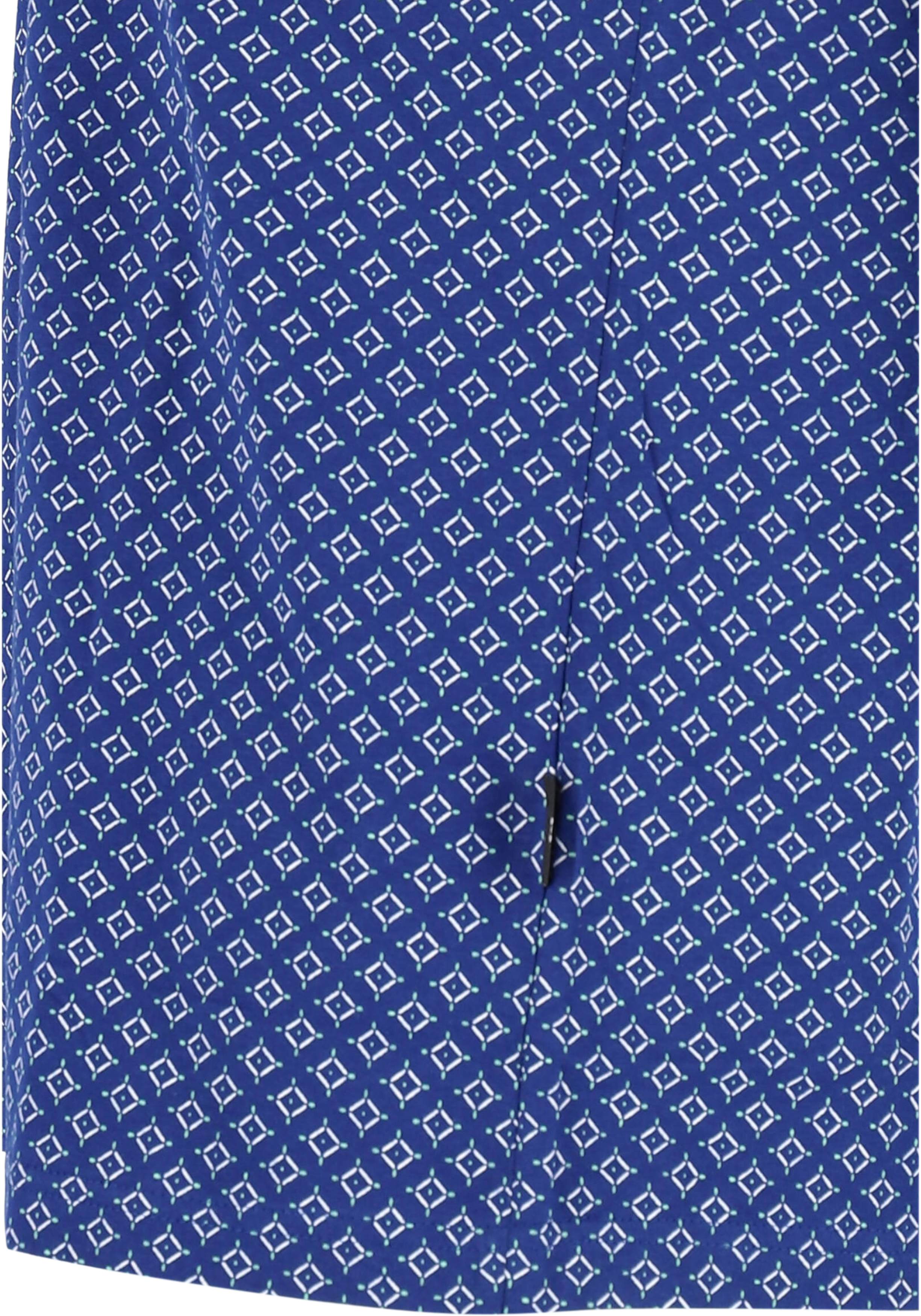 Gotzburg heren shortama V-hals, donkerblauw dessin