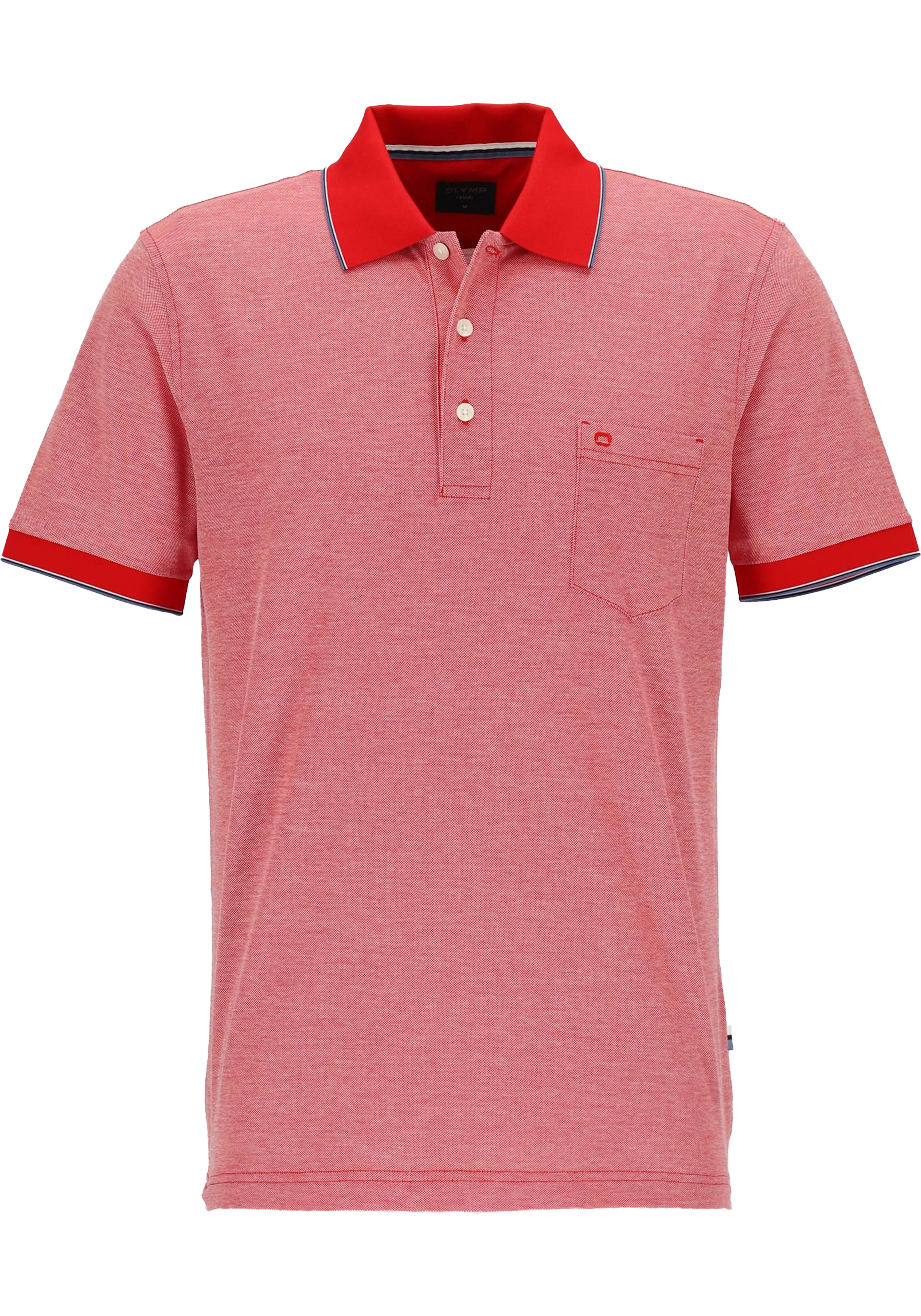 OLYMP Polo Casual, modern fit polo, rood